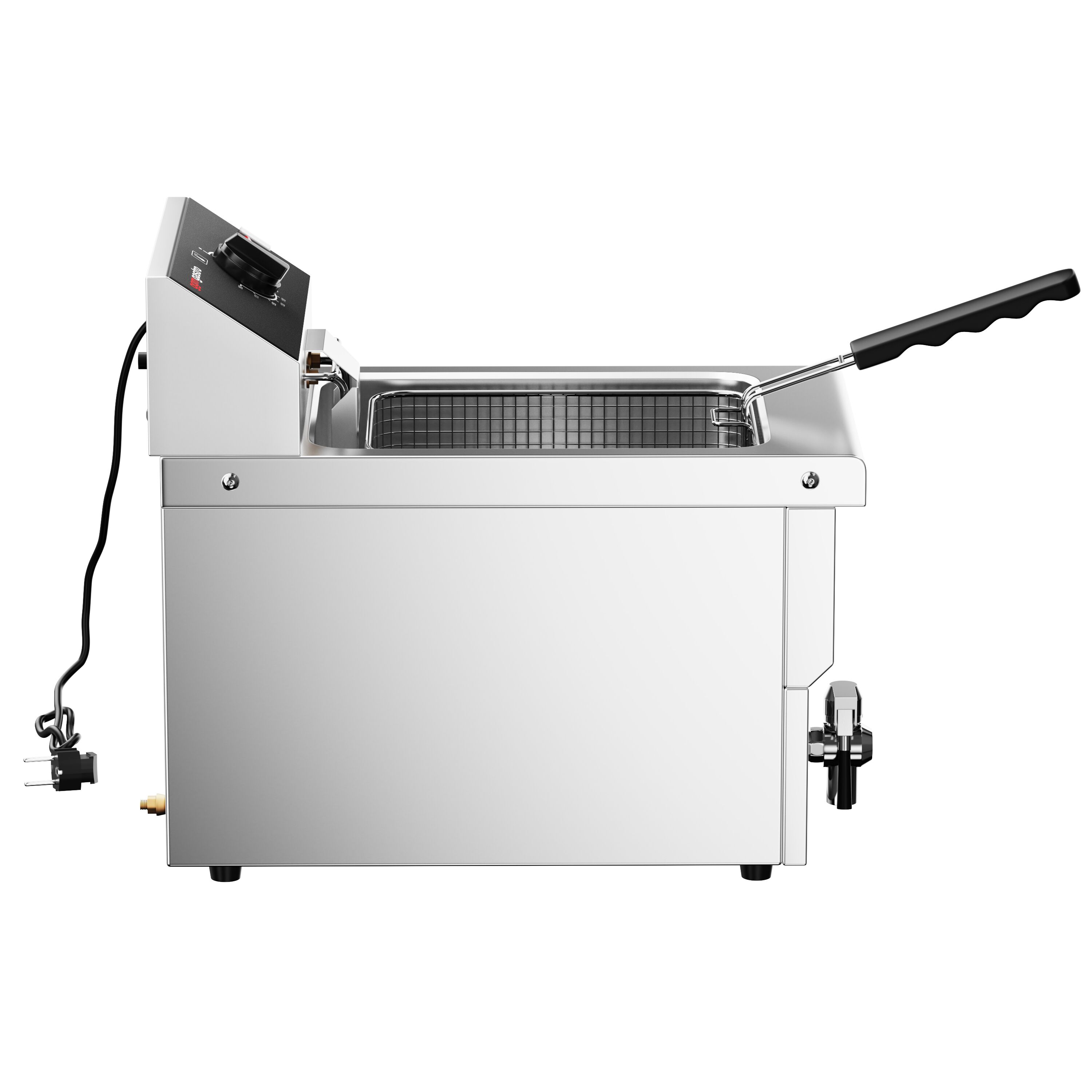 Friteuse électrique – 8 litres – 3,25 kW – avec robinet de vidange