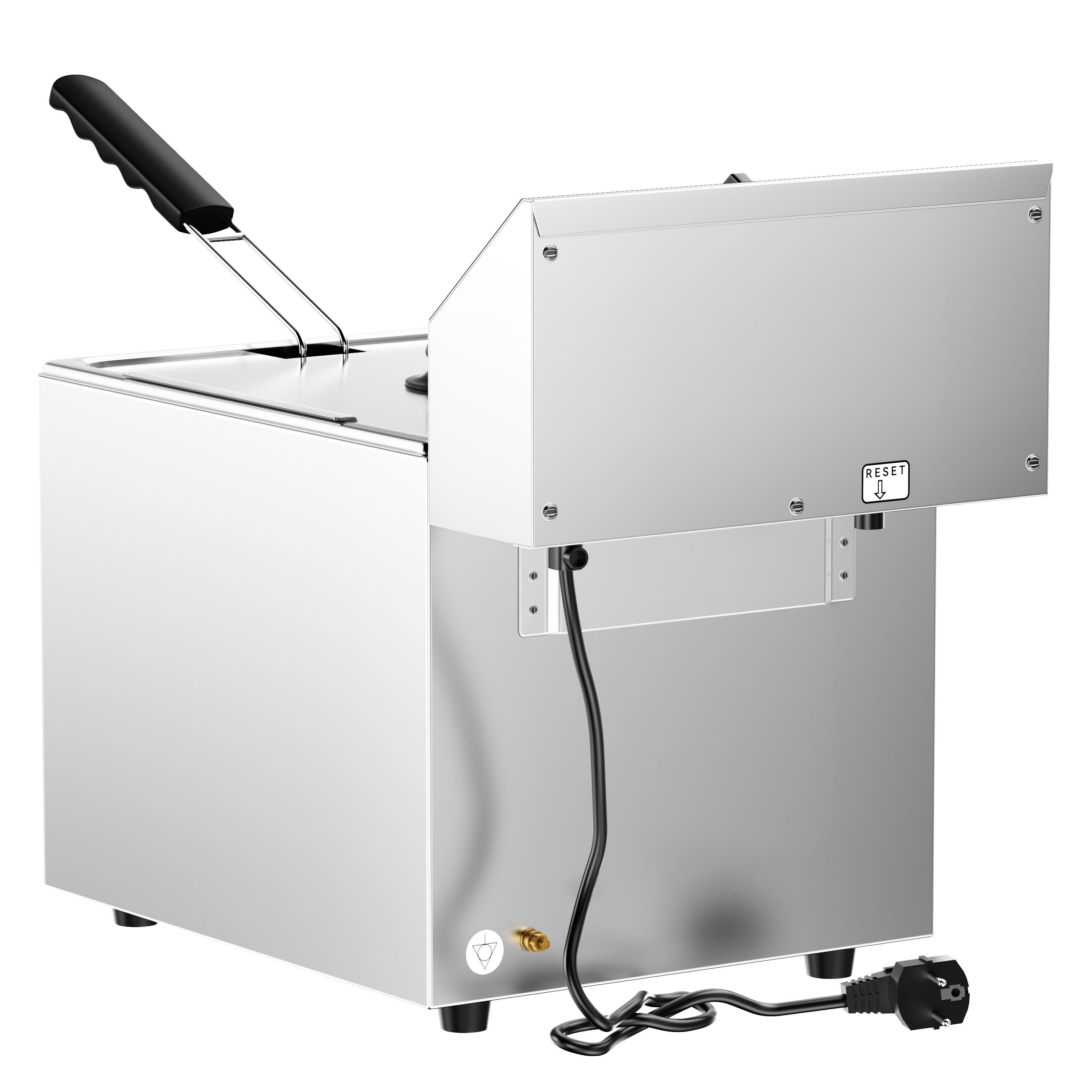 Friteuse électrique – 12 litres – 3,25 kW – avec robinet de vidange