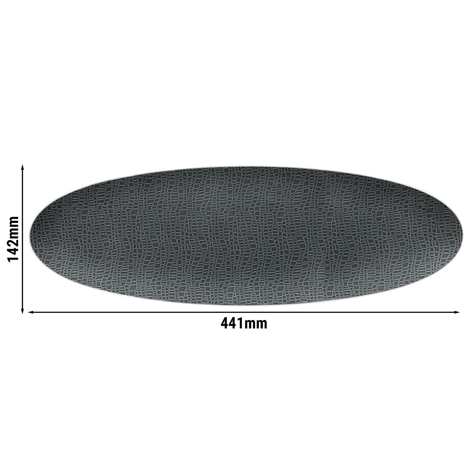 (2 pièces) SELTMANN WEIDEN | Plat de service - 440x140 mm - Anthracite         