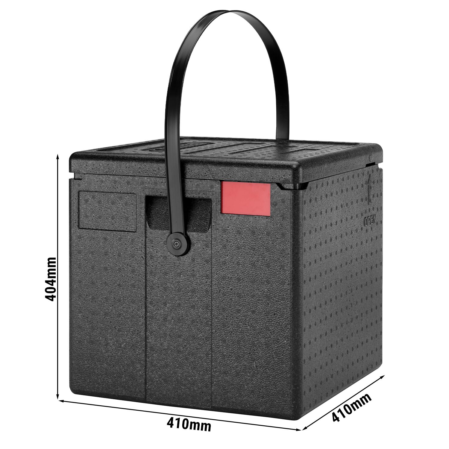 CAMBRO | CAM GOBOX® - Toploader Pizza Box - mit Tragegurt - für 8 Pizzen - Schwarz