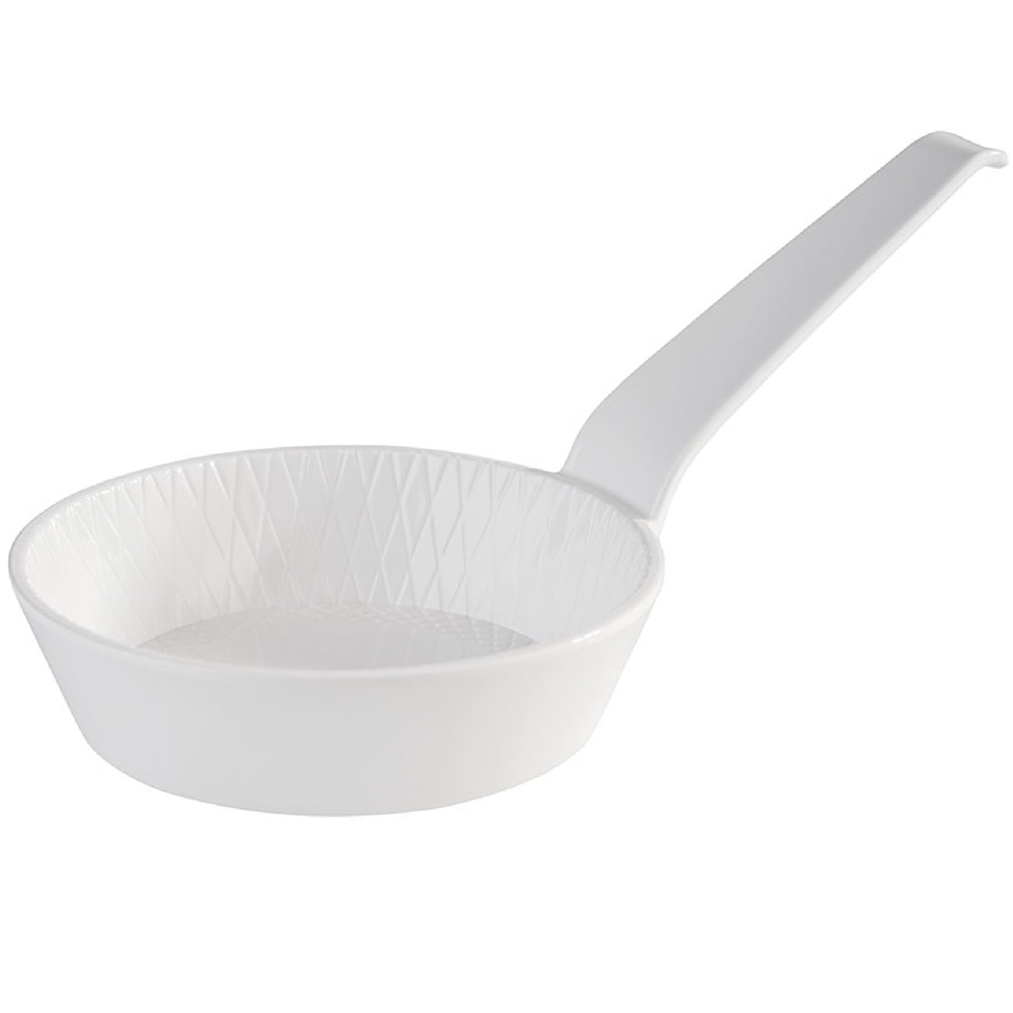 (48 pièces) Bol - MINI - Mélamine - 70 ml - Ø 85 mm - avec manche - Blanc