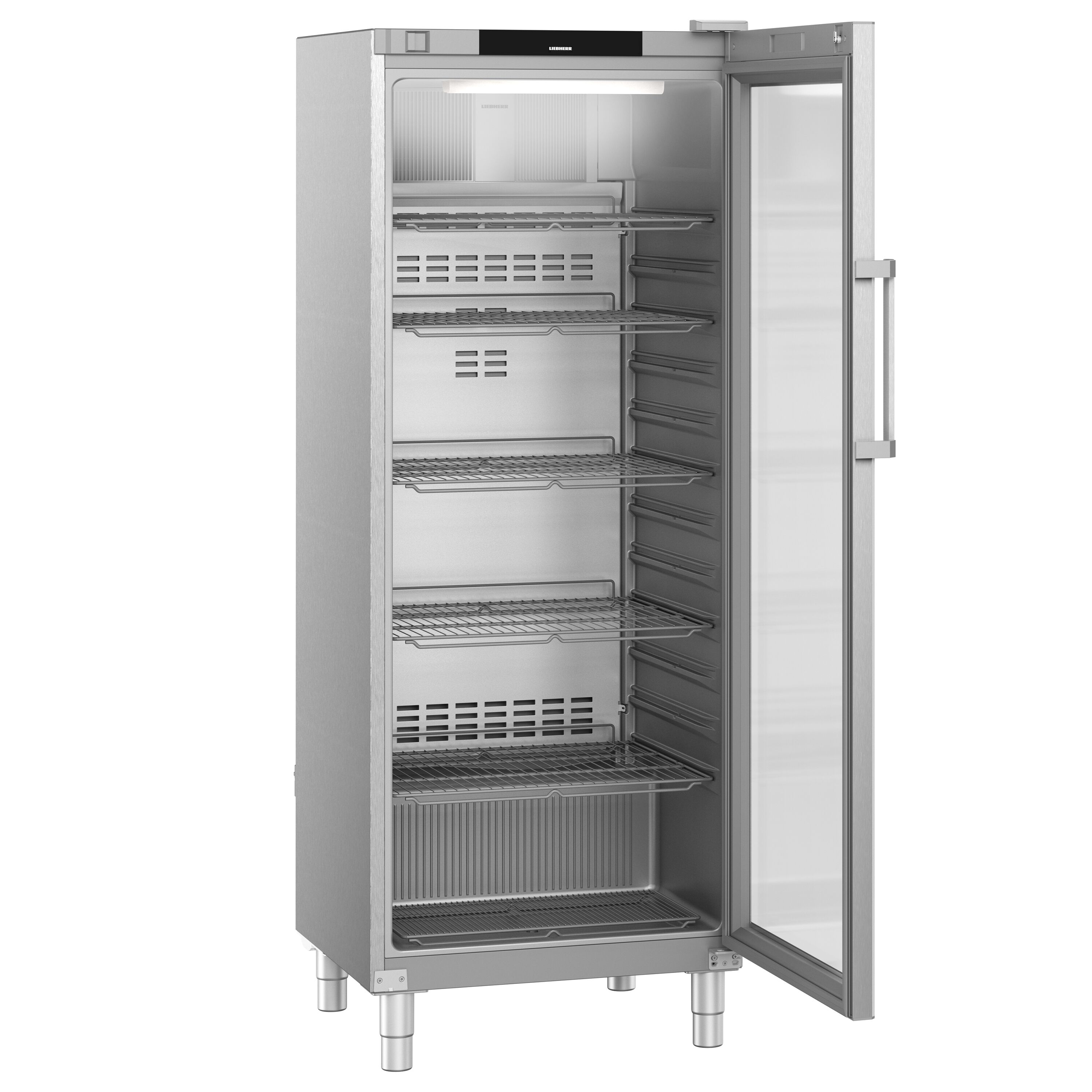 LIEBHERR | Kühlschrank Edelstahl PERFECTION - 688 Liter - GN 2/1 - Innen Kunststoff - mit 1 Glastür