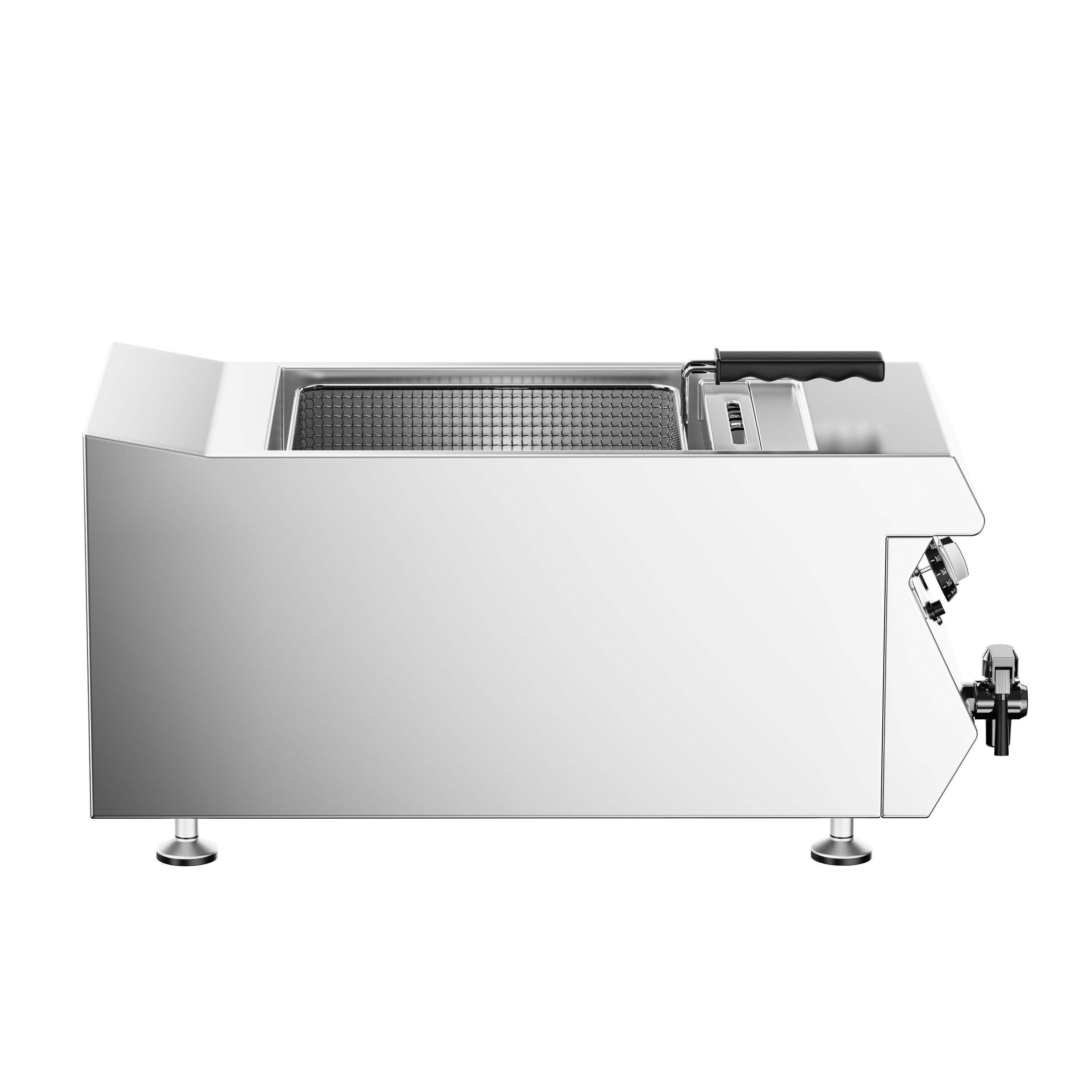 Friteuse électrique – 13 litres – 4,5 kW – avec robinet de vidange