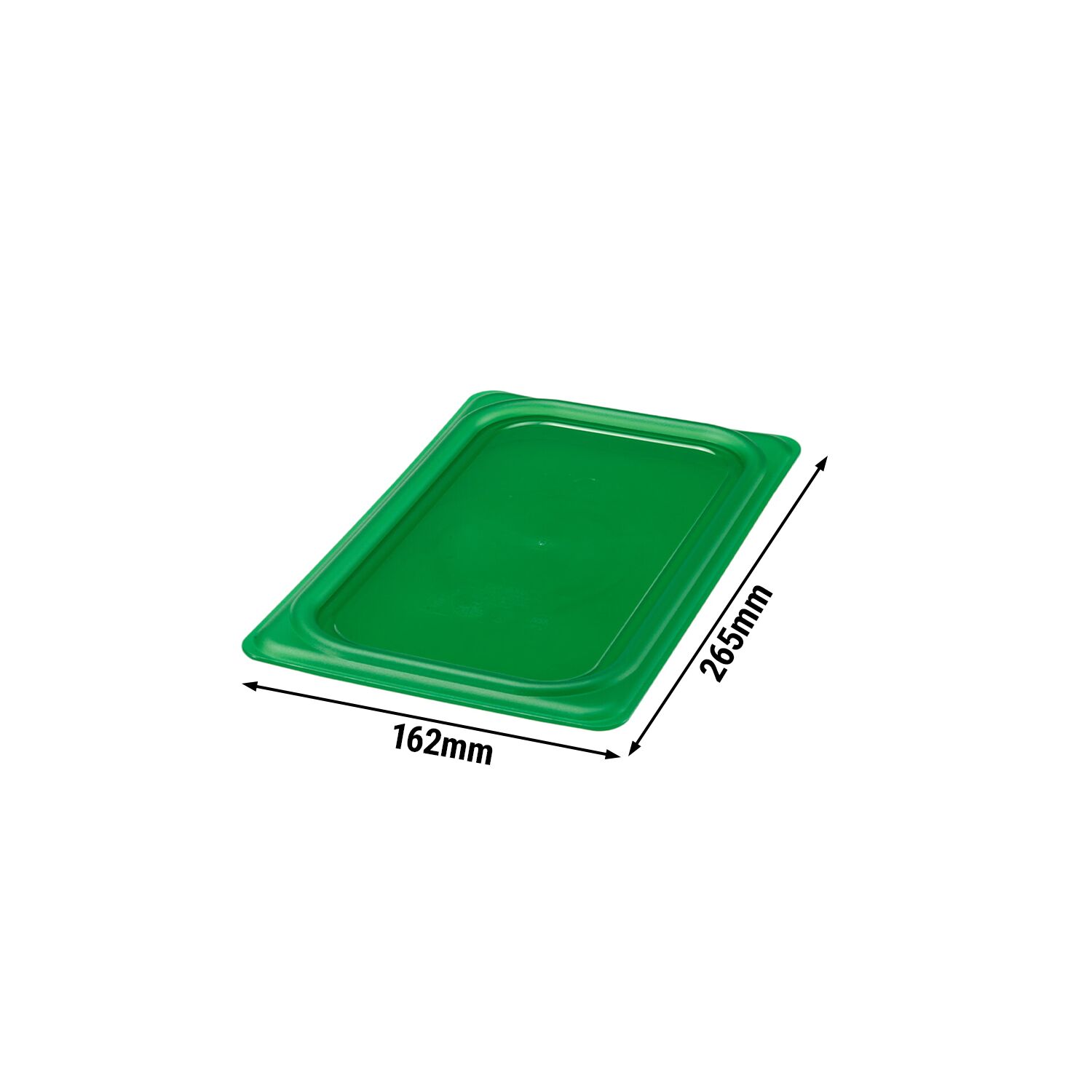 (6 pièces) CAMBRO | SafeTrak - Couvercle en polypropylène GN 1/4 - Vert