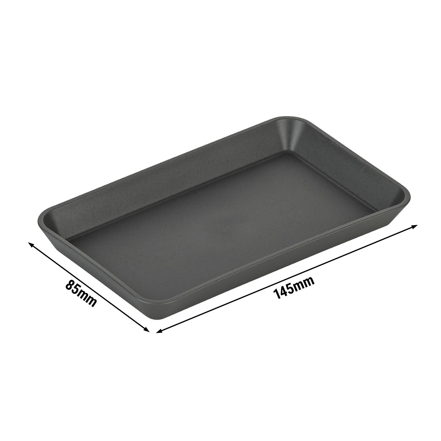 (24 pièces) Assiette Réutilisable - Carrée - Gris