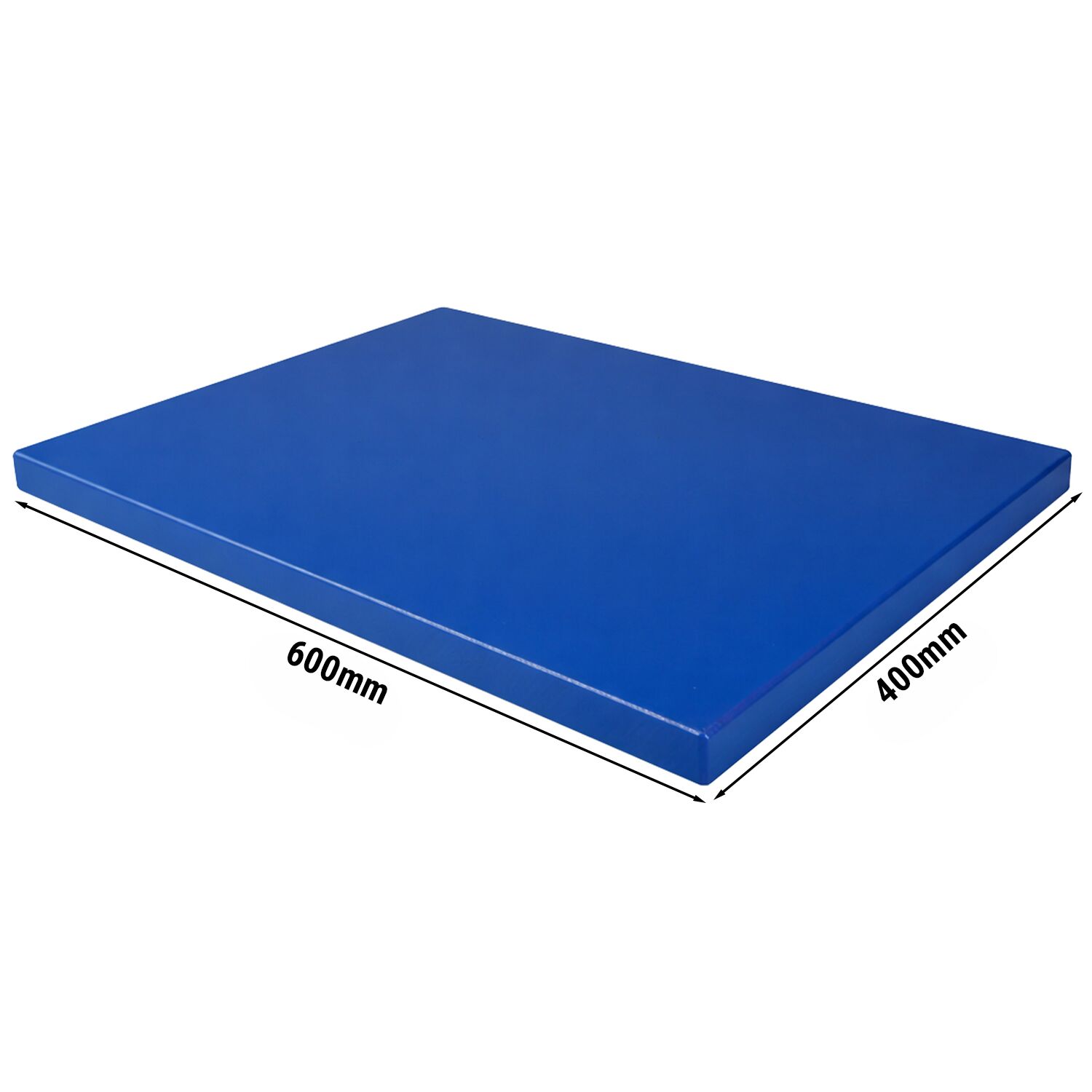 Planche à découper - 600x400mm - Épaisseur: 20mm - Conforme HACCP - Polyéthylène - Bleu