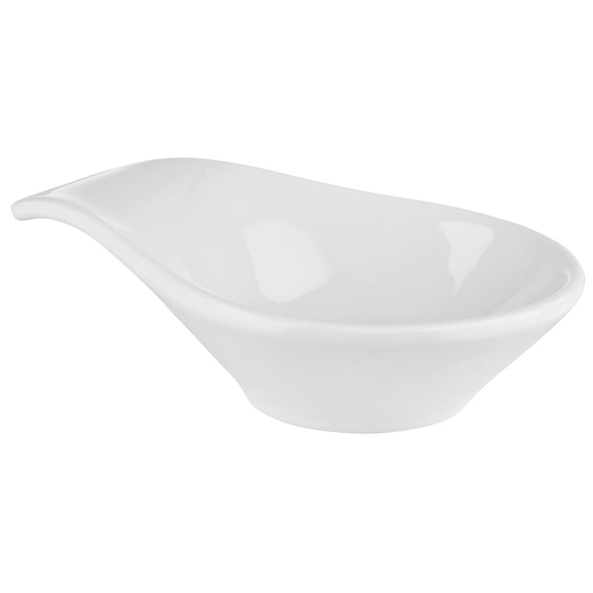 (12 pièces) Coupelles à sauce - FRIENDLY - PET - 60 ml - 115 x 75 mm - Blanc