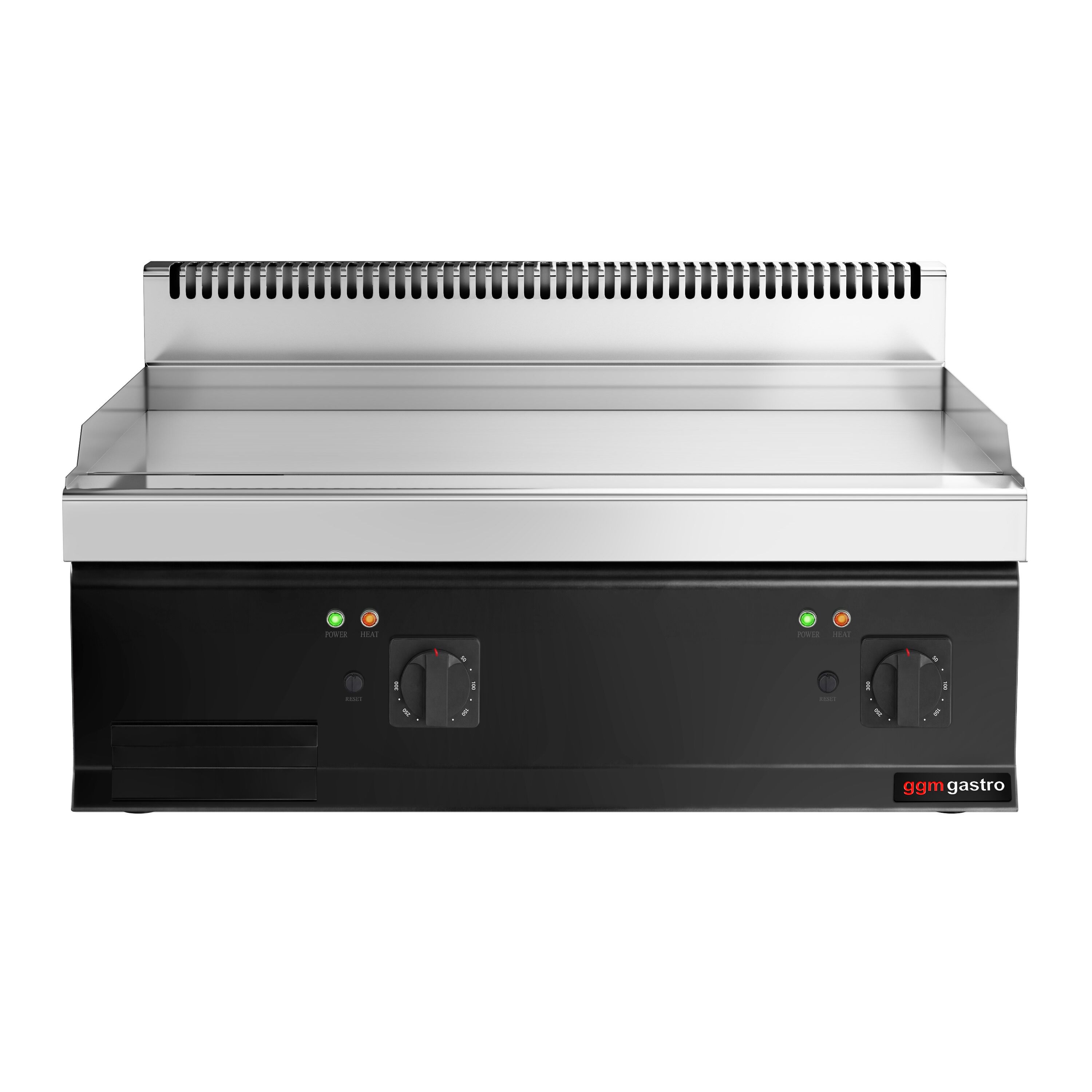 Plaque de cuisson électrique avec revêtement en chrome dur - 8 kW - lisse