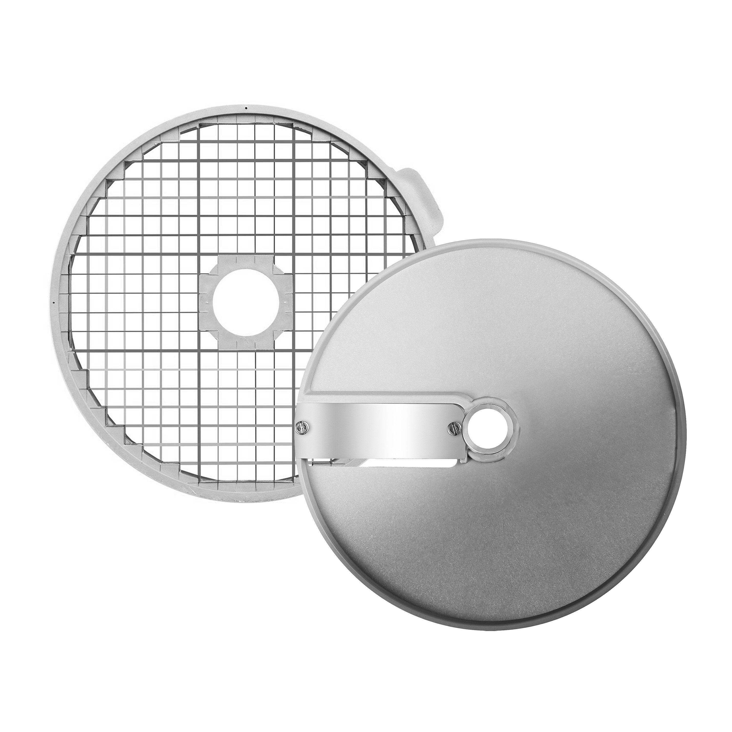 Set pour coupe-légumes - Grille cubique + couteau dés - Dés 10x10mm - Ø 205mm - compatible avec GSE300, GSE400 - incl. grille 10x10mm, couteau dés 10x10mm
