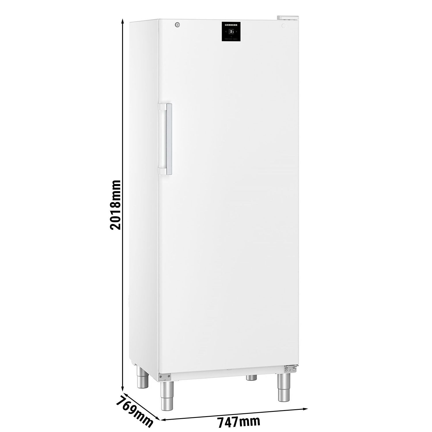 LIEBHERR | Refrigerador PERFORMANCE - 655 litros - GN 2/1 - Interior de plástico - con 1 puerta - BLANCO