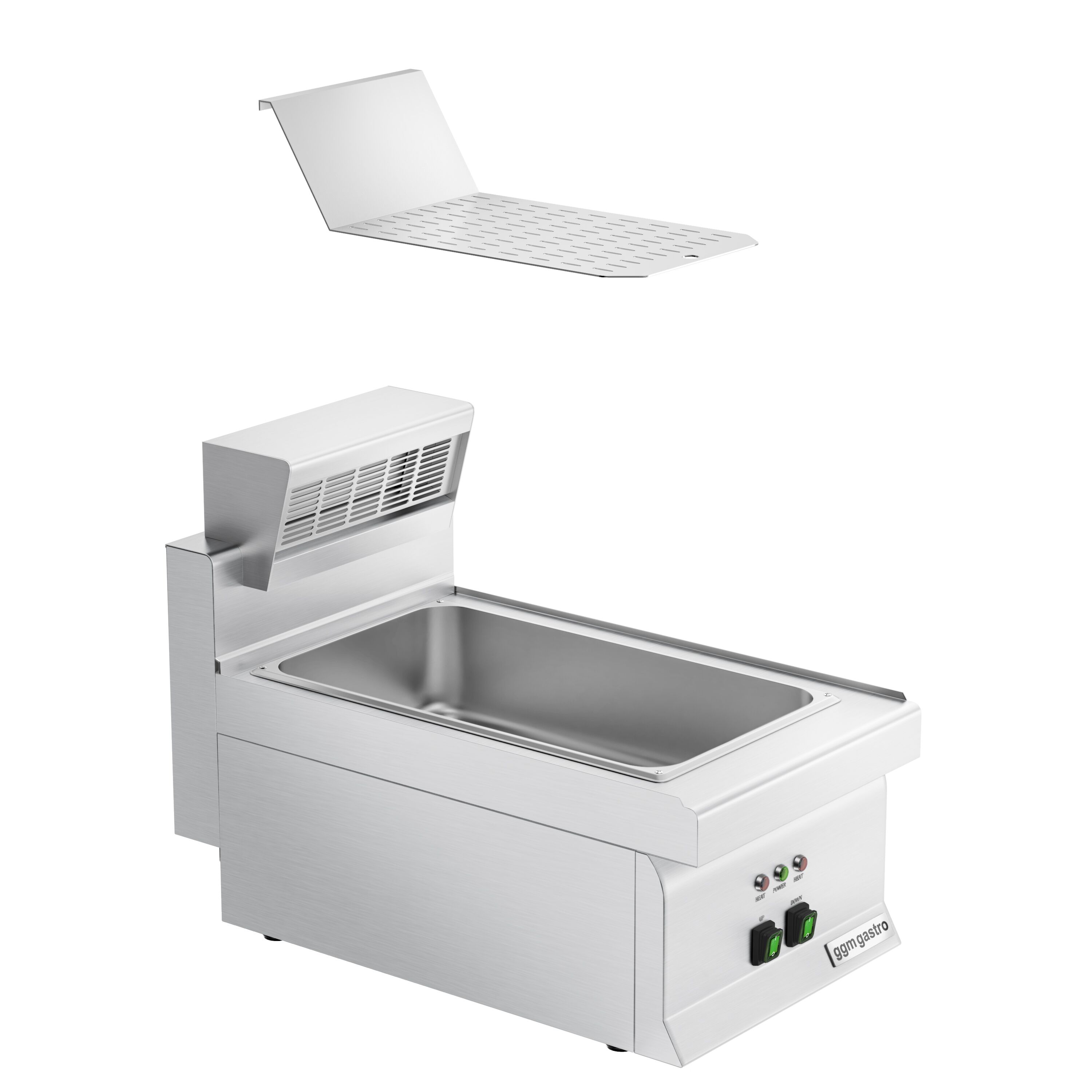 Elektryczny Podgrzewacz do frytek - 1,17kW - 1x GN 1/1 - z górną lampą grzewczą