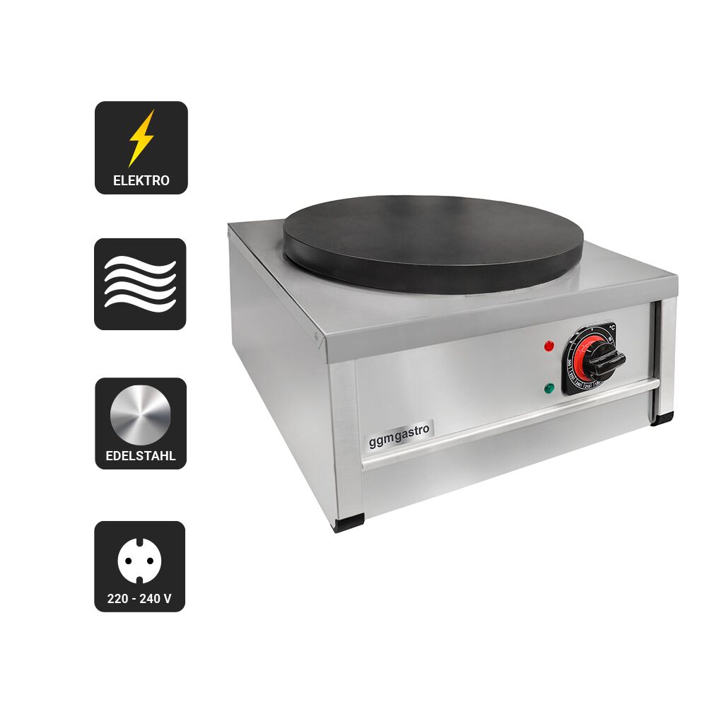 Commercial Crepe Maker - Thermostatic Control - Single - 400mm