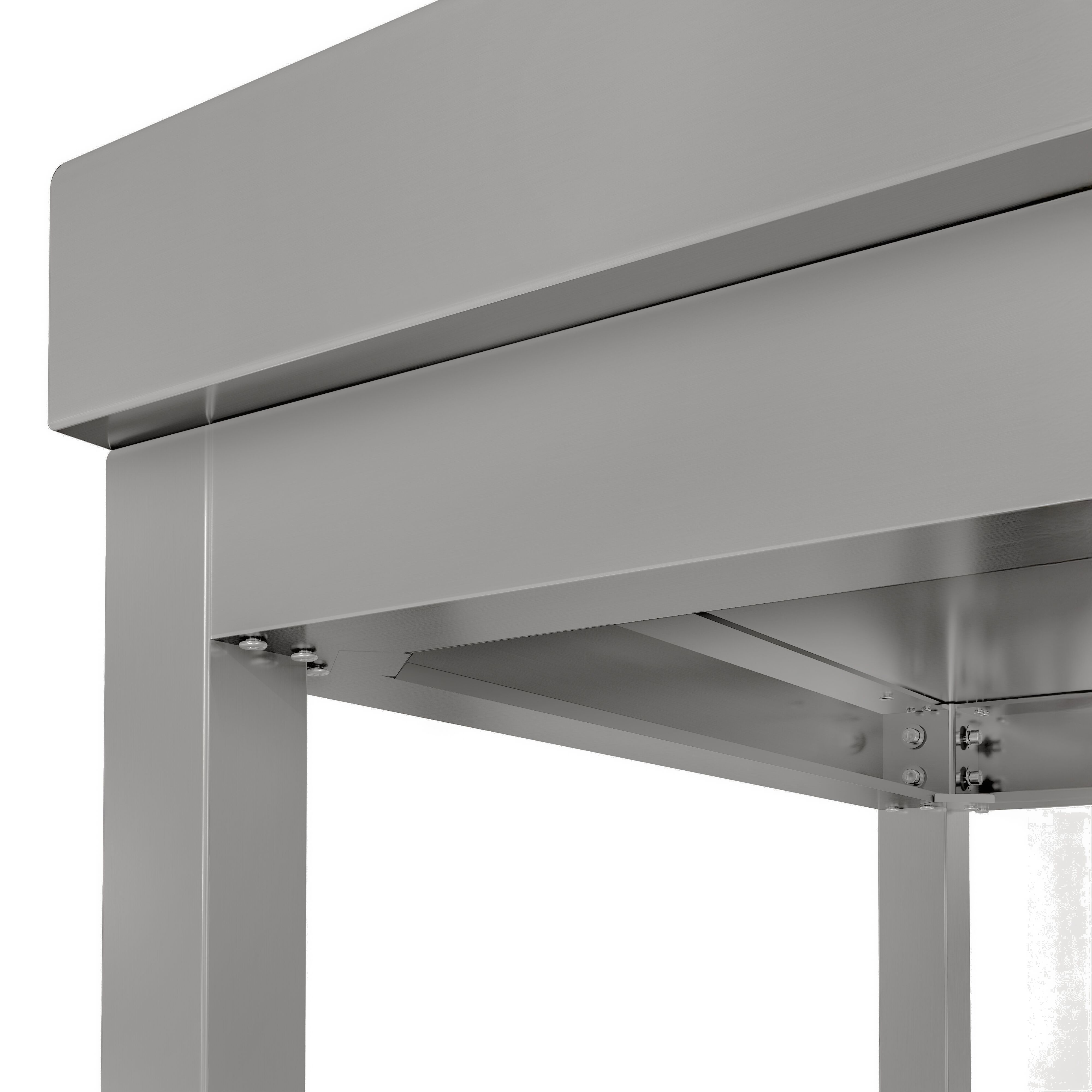 Table de travail en inox ECO – 600 × 700 mm – avec tablette inférieure