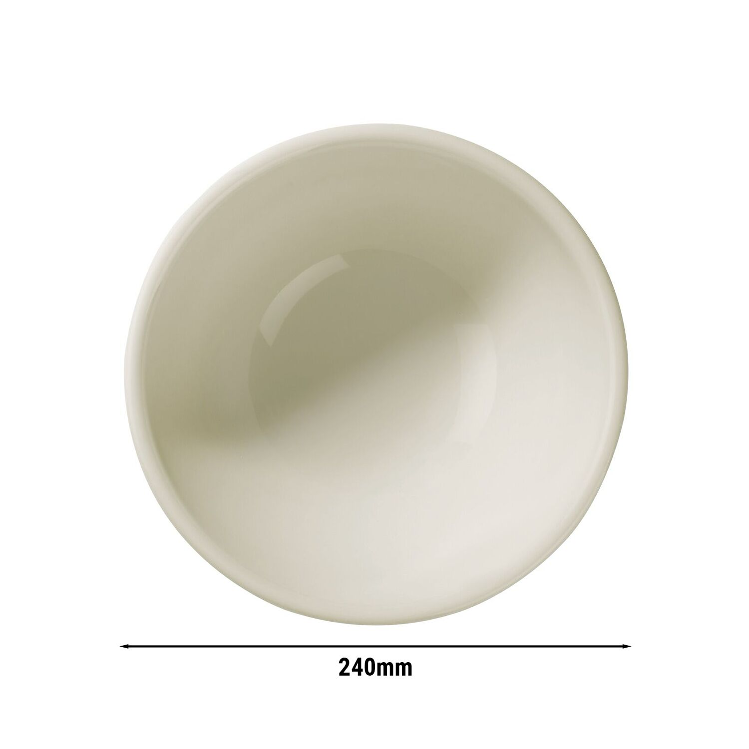 (12 pièces) TEOS - Bol / Assiette à Soupe - Ø 240 mm - Crème