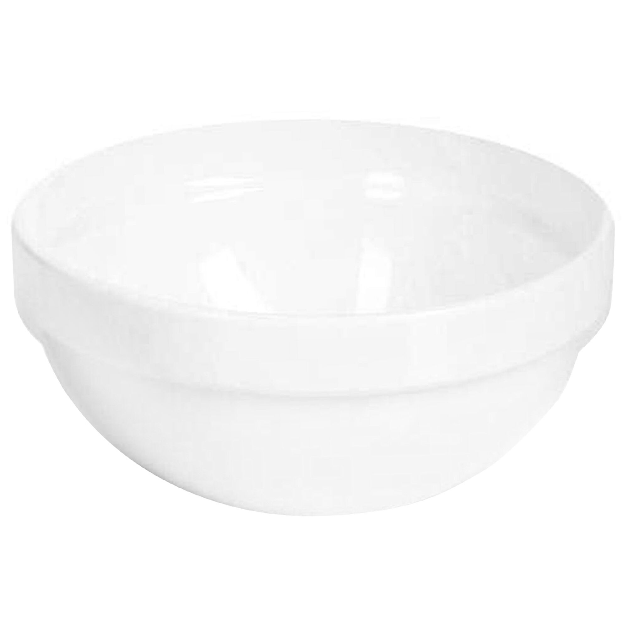 (6 pcs) Coupe - CASUAL MAXI - Mélamine - 0,5L - Ø 140mm - Profondeur : 65mm - Blanc