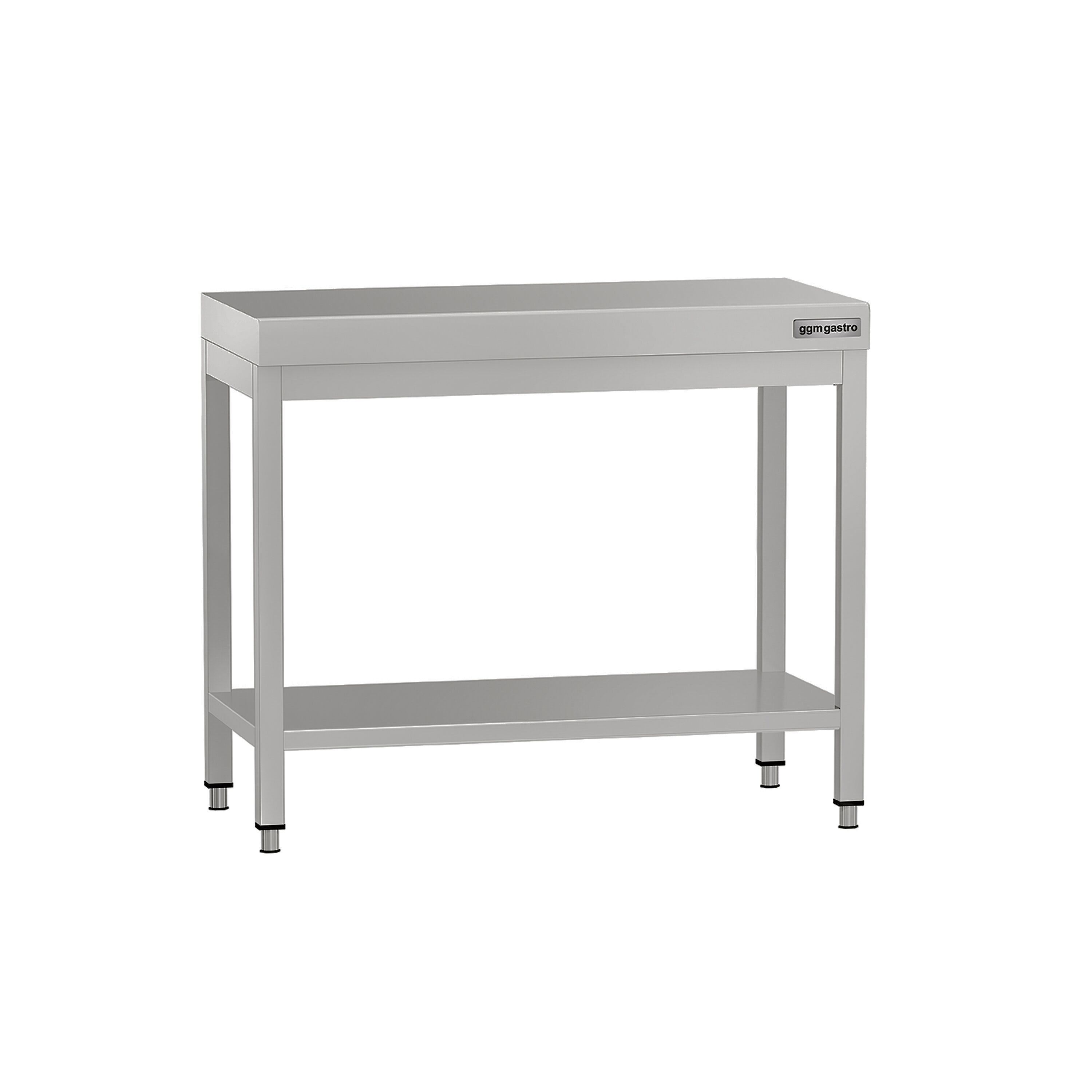 Table de travail en inox ECO – 800 × 600 mm – avec tablette inférieure