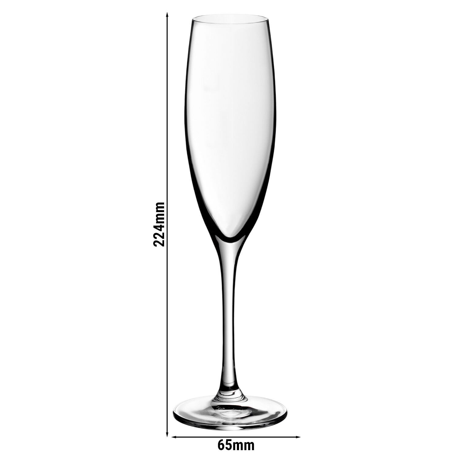 (6 pièces) WMF | SMART - Flûte à champagne 07 - 170 ml - avec trait de remplissage