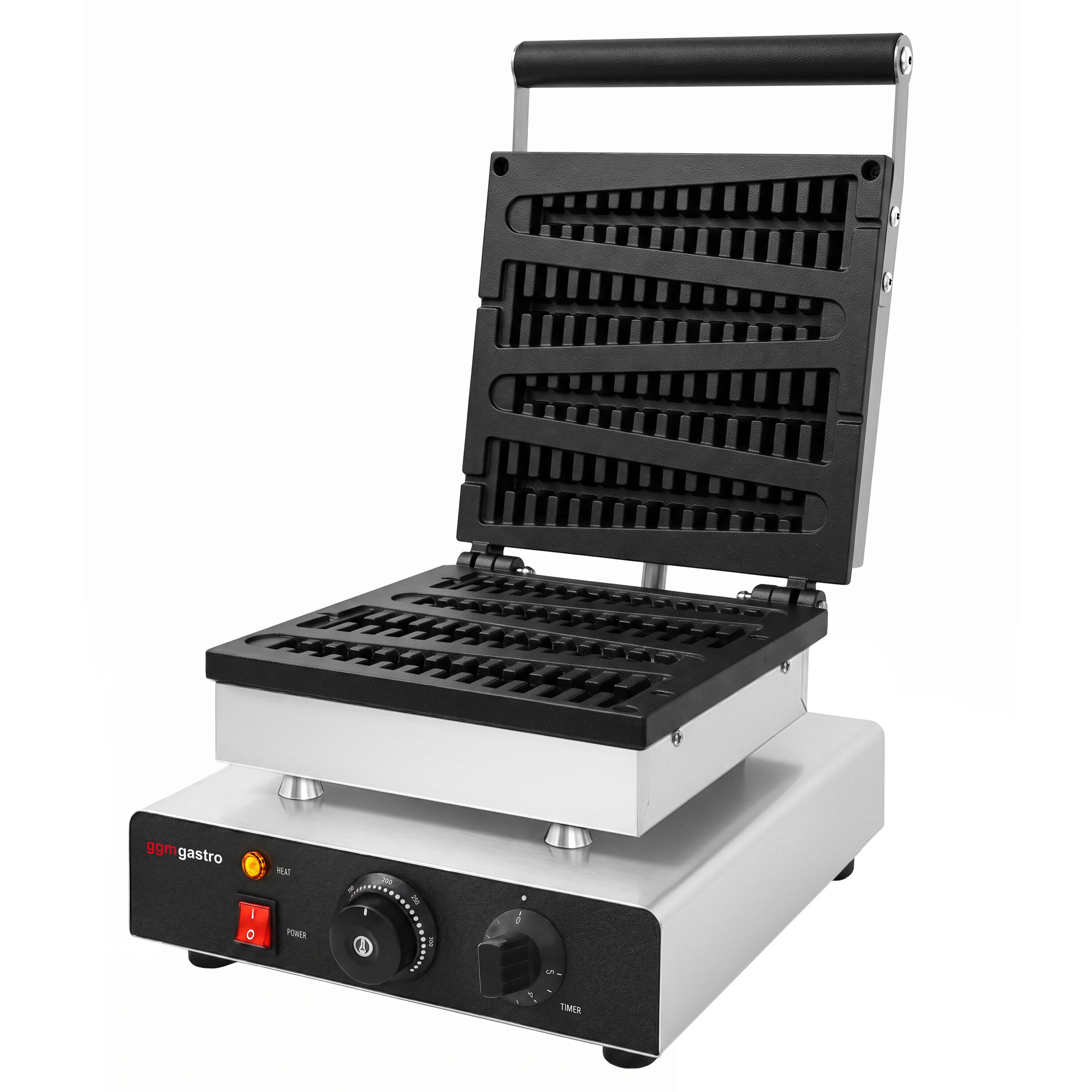 Waffle iron - Single - Manual - 1,75 kW - Shape: Christmas tree - Teflon-coated baking plates