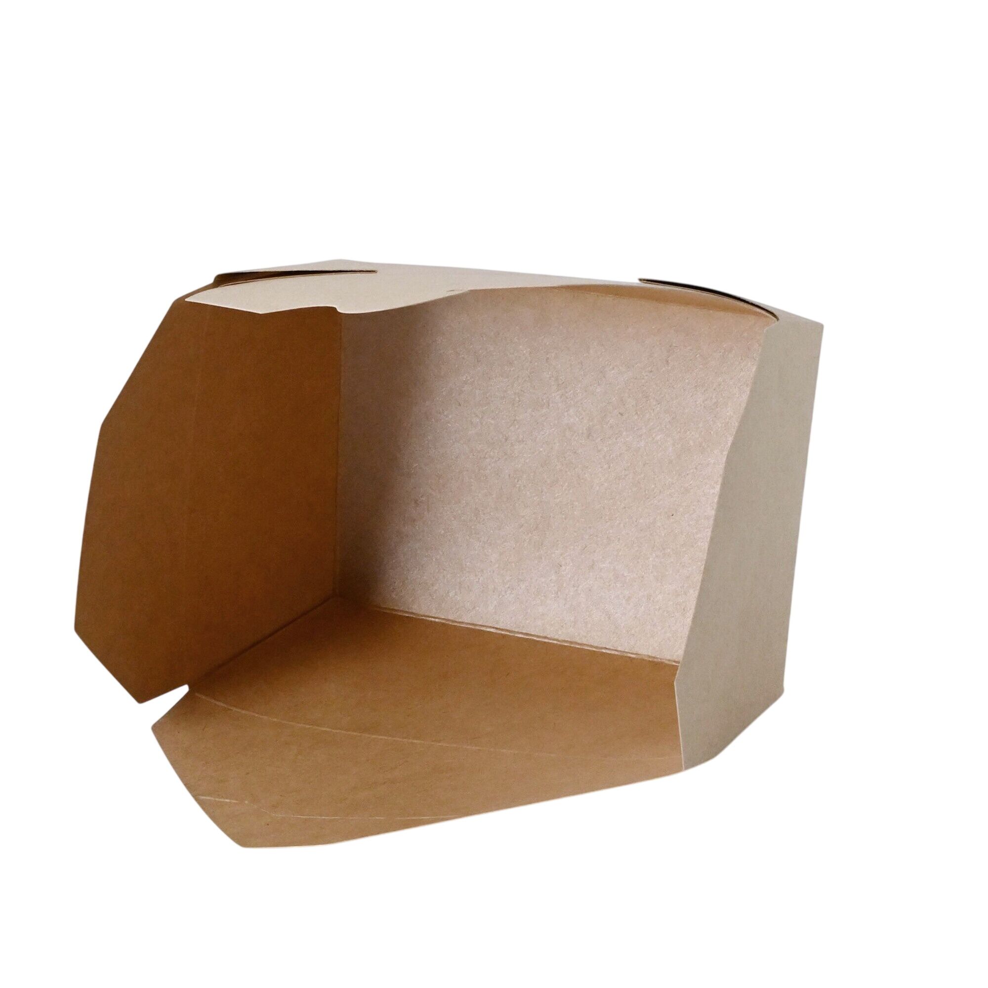 (300 pcs) Barquette réutilisable - 1200ml - Rectangulaire - Brun