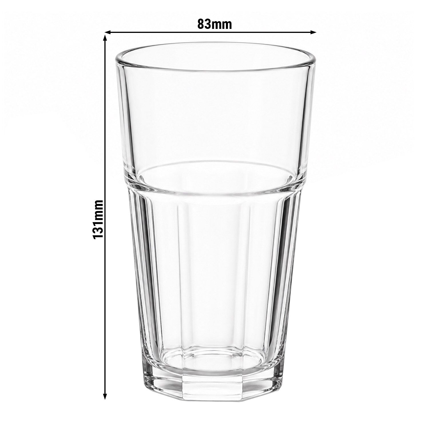 (50 st) Dricksglas - 30 cl - okrossbart plastglas (polykarbonat), inkl. stapelbar design