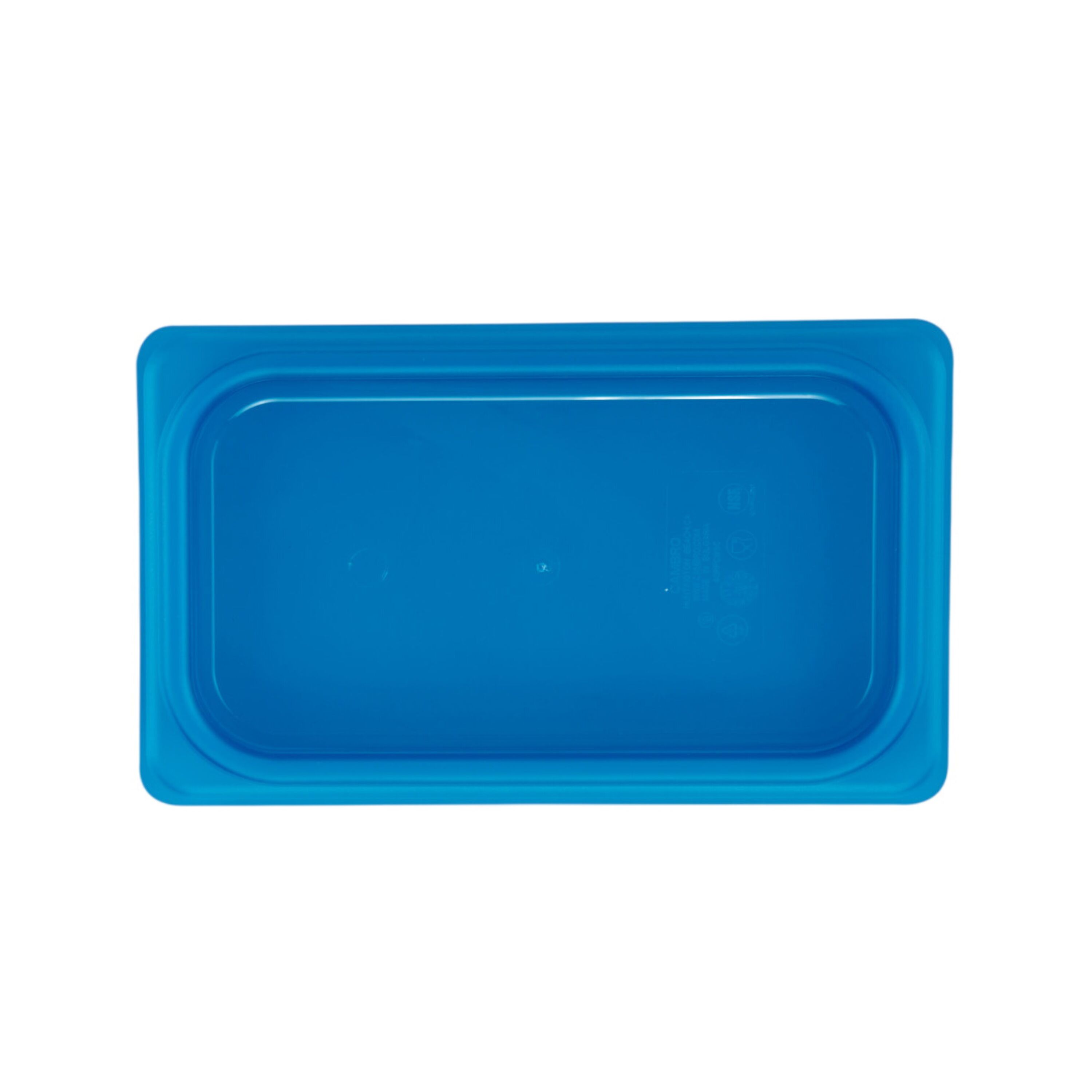 (6 pièces) CAMBRO | SafeTrak - Couvercle en polypropylène GN 1/4 - Bleu