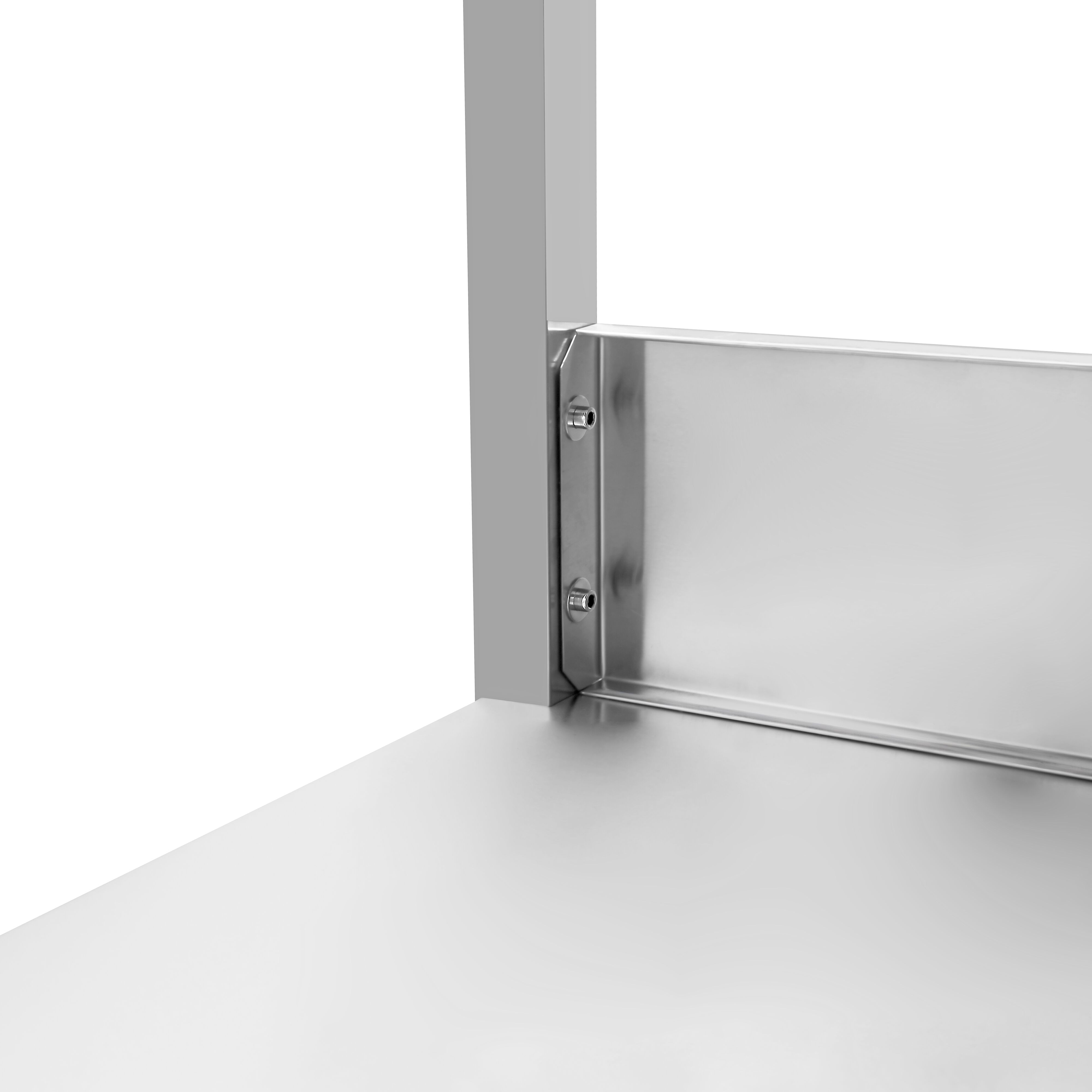 Lavello con vano lavastoviglie PREMIUM - 1200x700mm - con 1 vasca sinistra - con alzatina