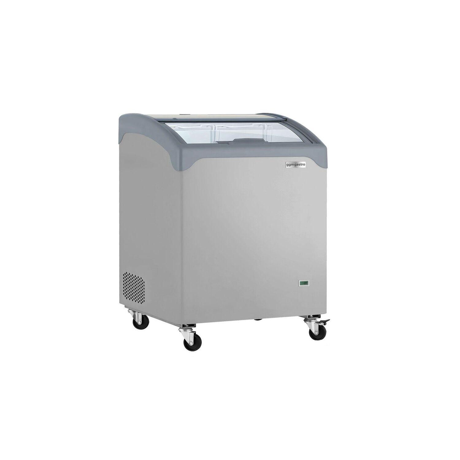 Congélateur coffre - 645 x 650 mm - 117 litres - avec couvercle coulissant en verre