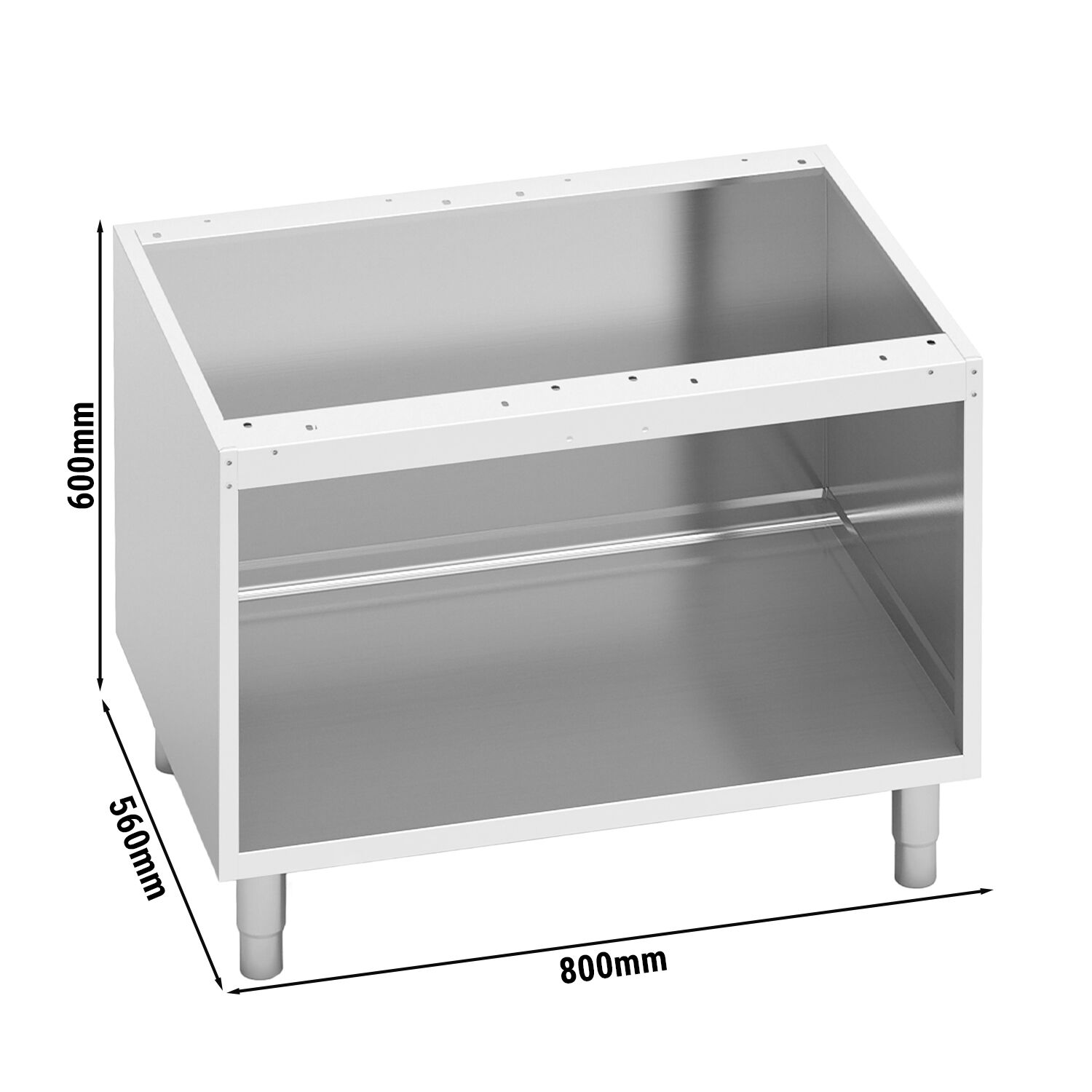 Soubassement ouvert – 800 mm