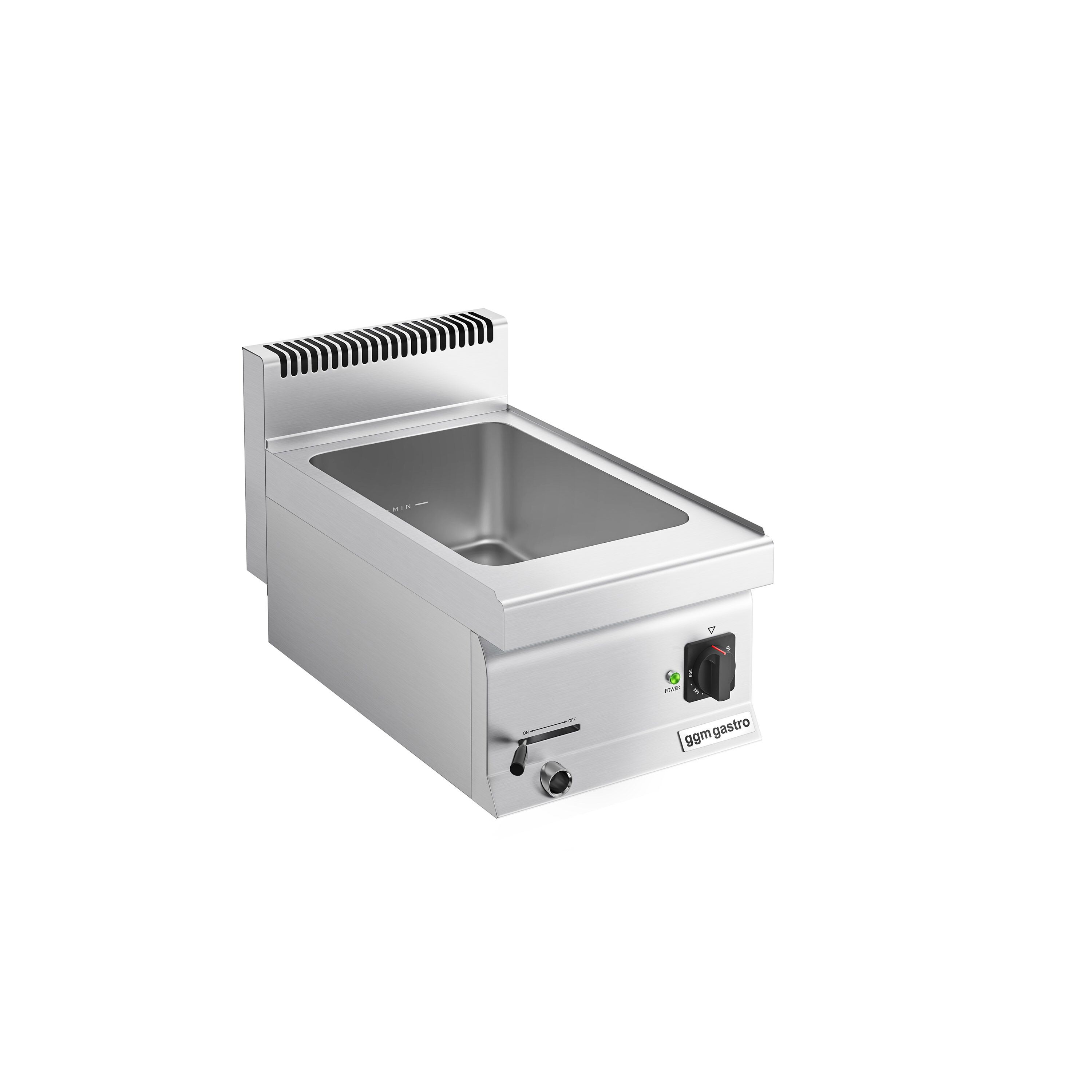 Bain-marie électrique – 1,2 kW – 1 × GN 1/1 ou 2 × GN 1/2