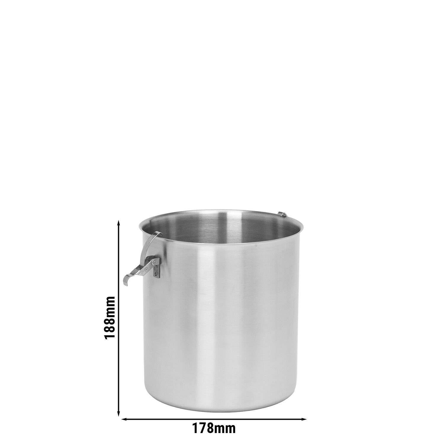 Récipient en inox pour distributeur de sauces - 4 litres
