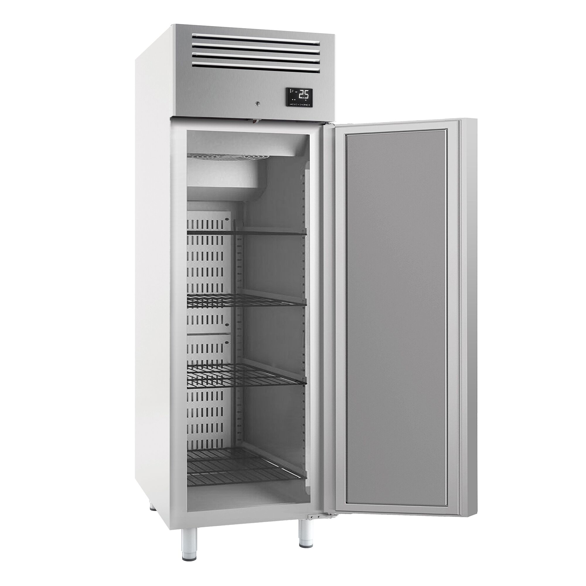 Armoire pâtissière positive Inox AISI 304 - EN 600x800 - 785 L - avec 1 porte & Glissières