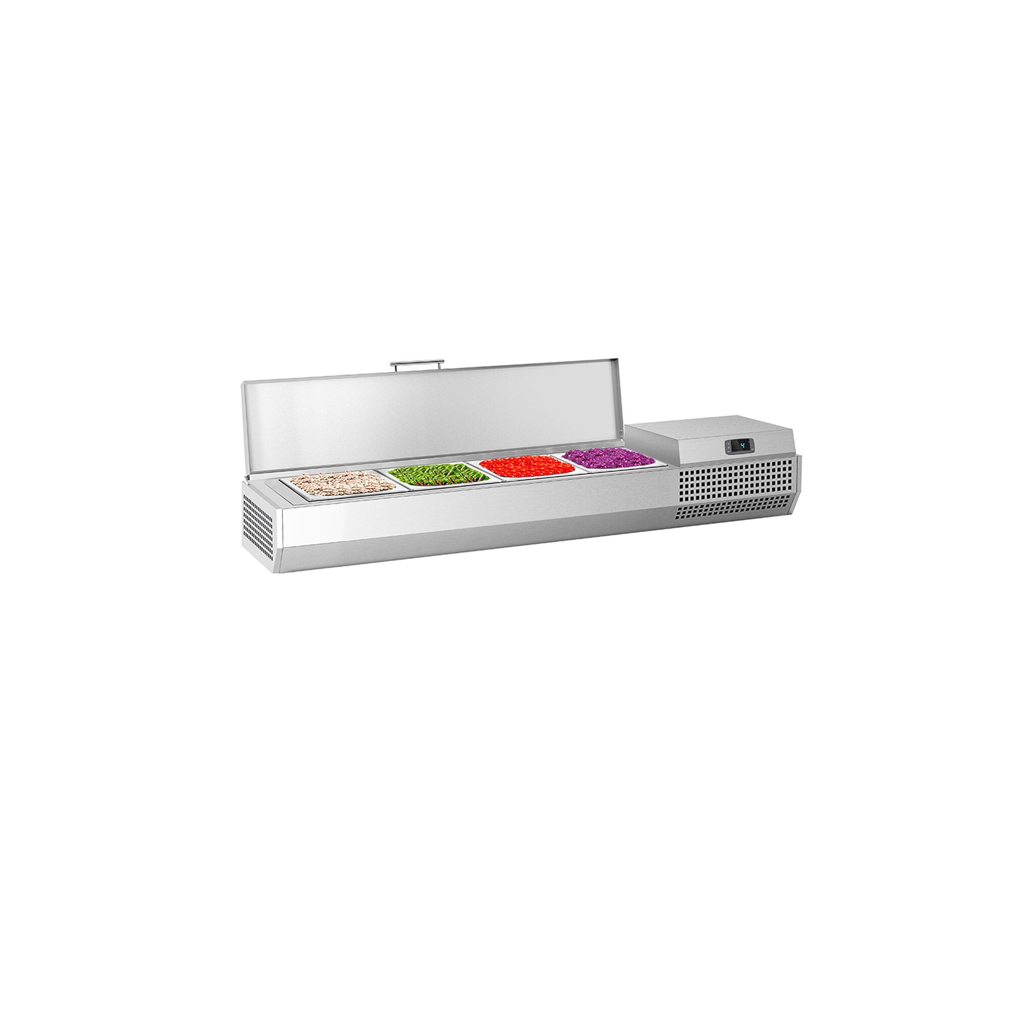 Vitrine Réfrigérée à Ingrédients PREMIUM PLUS - 1328x413mm - 4x GN 1/3