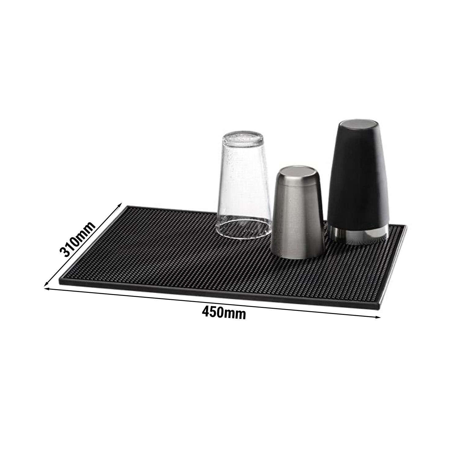 (6 pièces) Tapis de bar – 450 × 310 mm – plastique