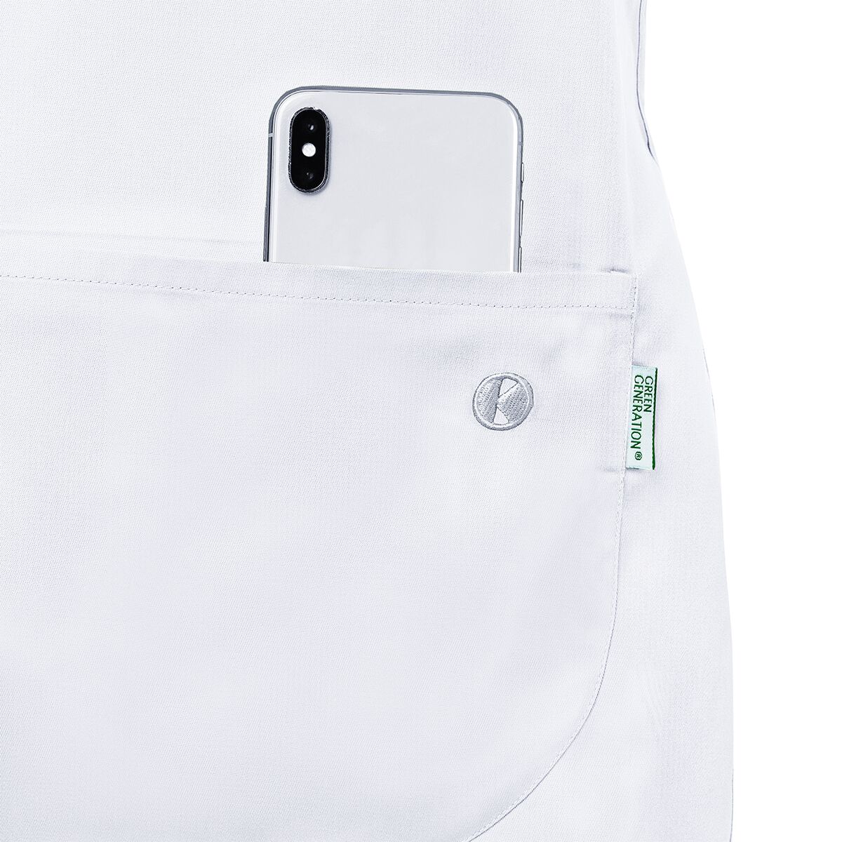 (6 pièces) KARLOWSKY | Casaque de service Essential – Blanc – Taille : 3XL