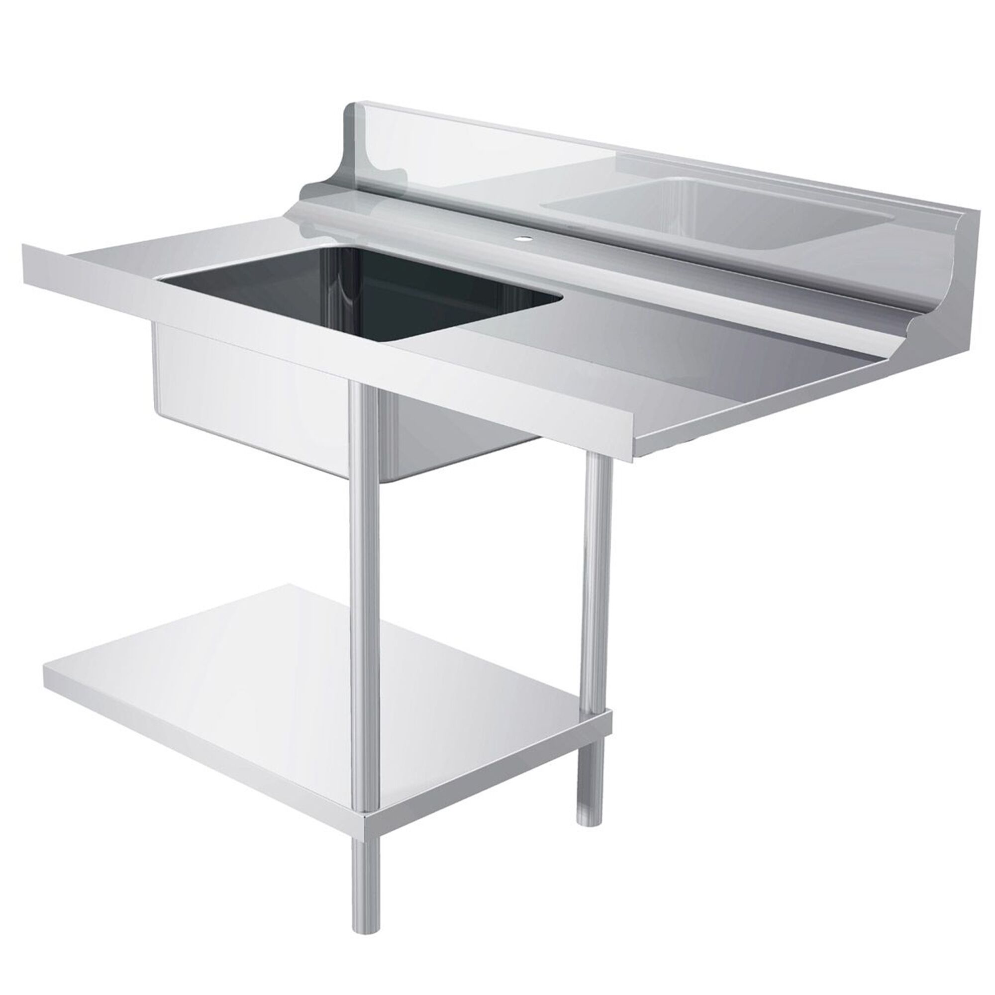 Table d’entrée pour lave-vaisselle - 1200mm - Montage à droite - avec 1 bac - pour DS430 Série