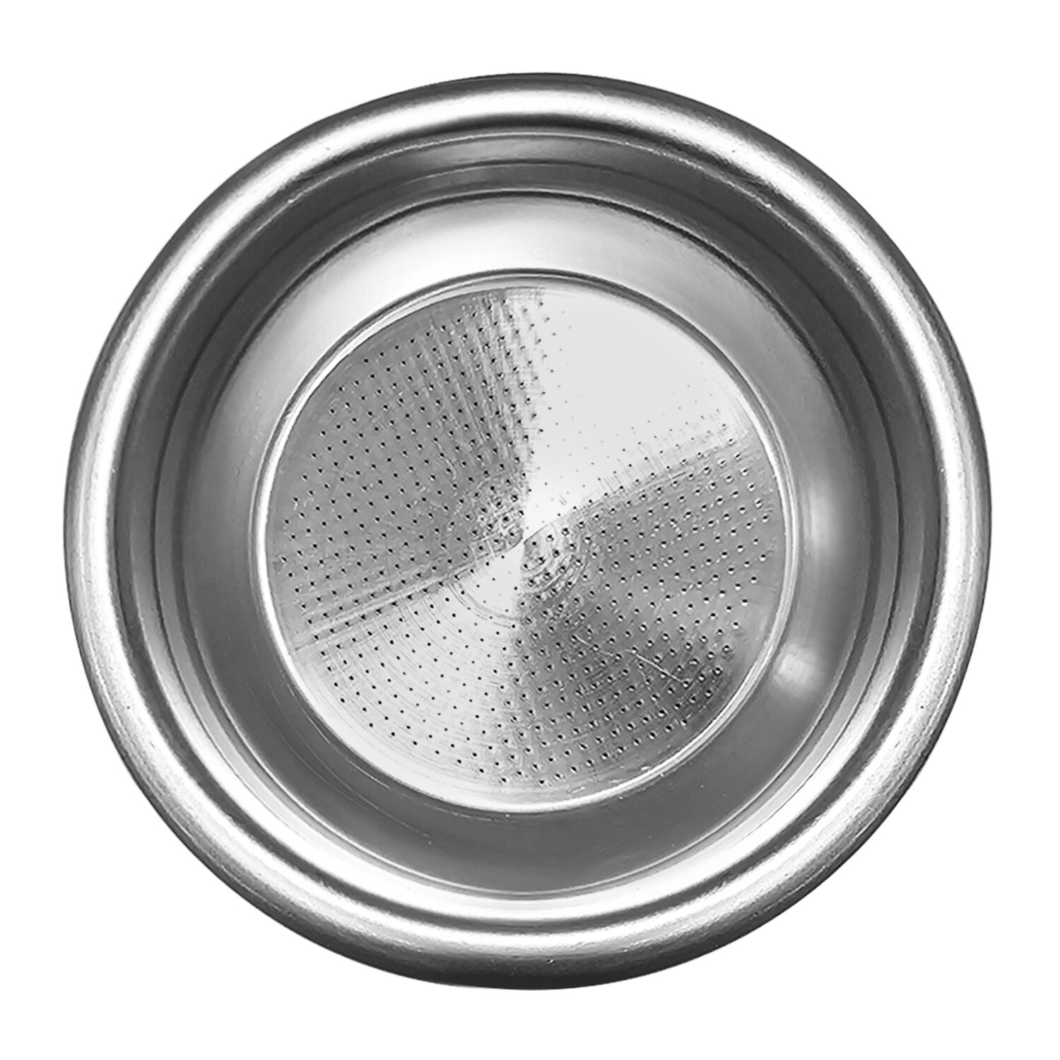 Porte-filtre 2 becs - Acier inoxydable - Ø58,8mm - Poignée en bois - pour Machines à expresso à porte-filtre Allegro, Eminence, Grace & Suprema