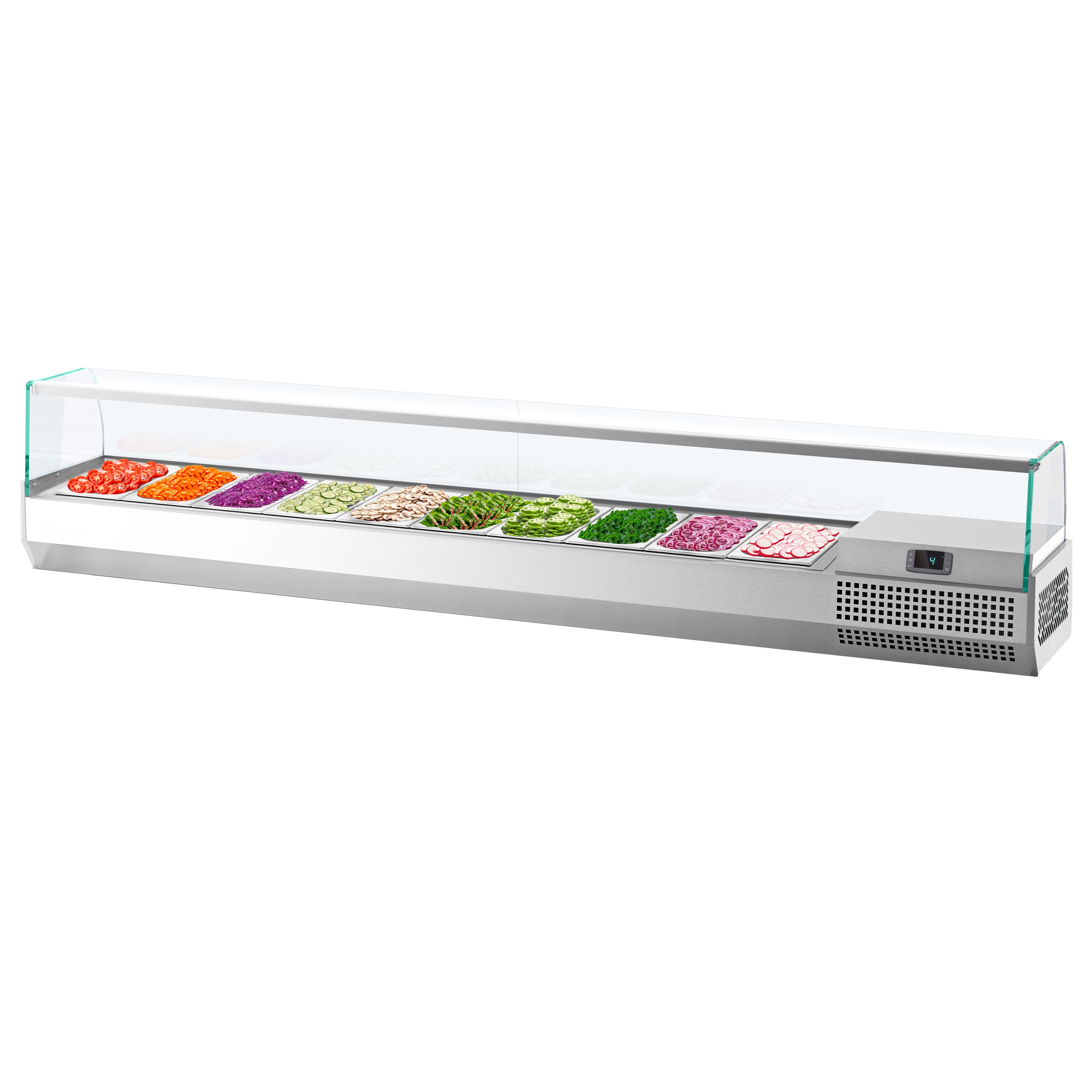 Vitrine Réfrigérée à Ingrédients PREMIUM PLUS - 2300x413mm - 10x GN 1/3