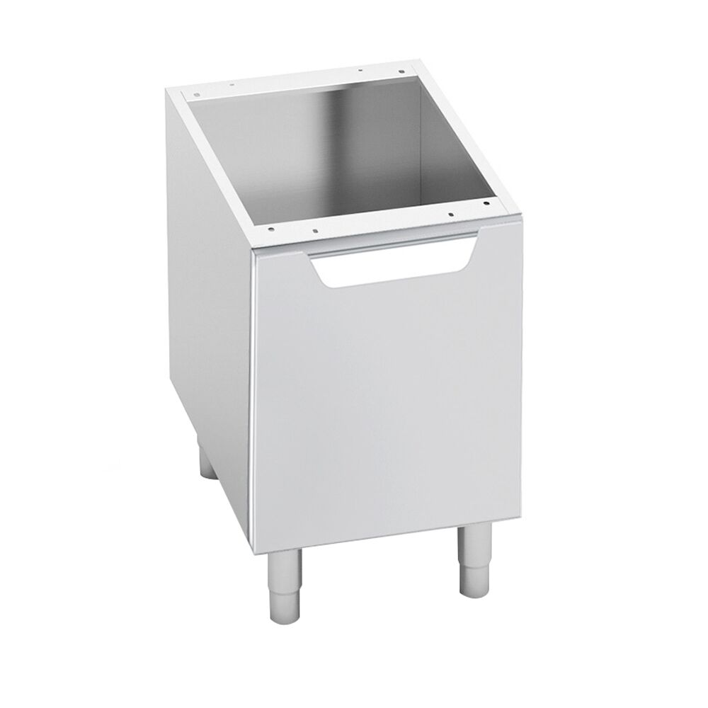 Soubassement - 300x550x600mm - Inox AISI 304 - 1 porte - charnières à droite - Série Lorenzo 600