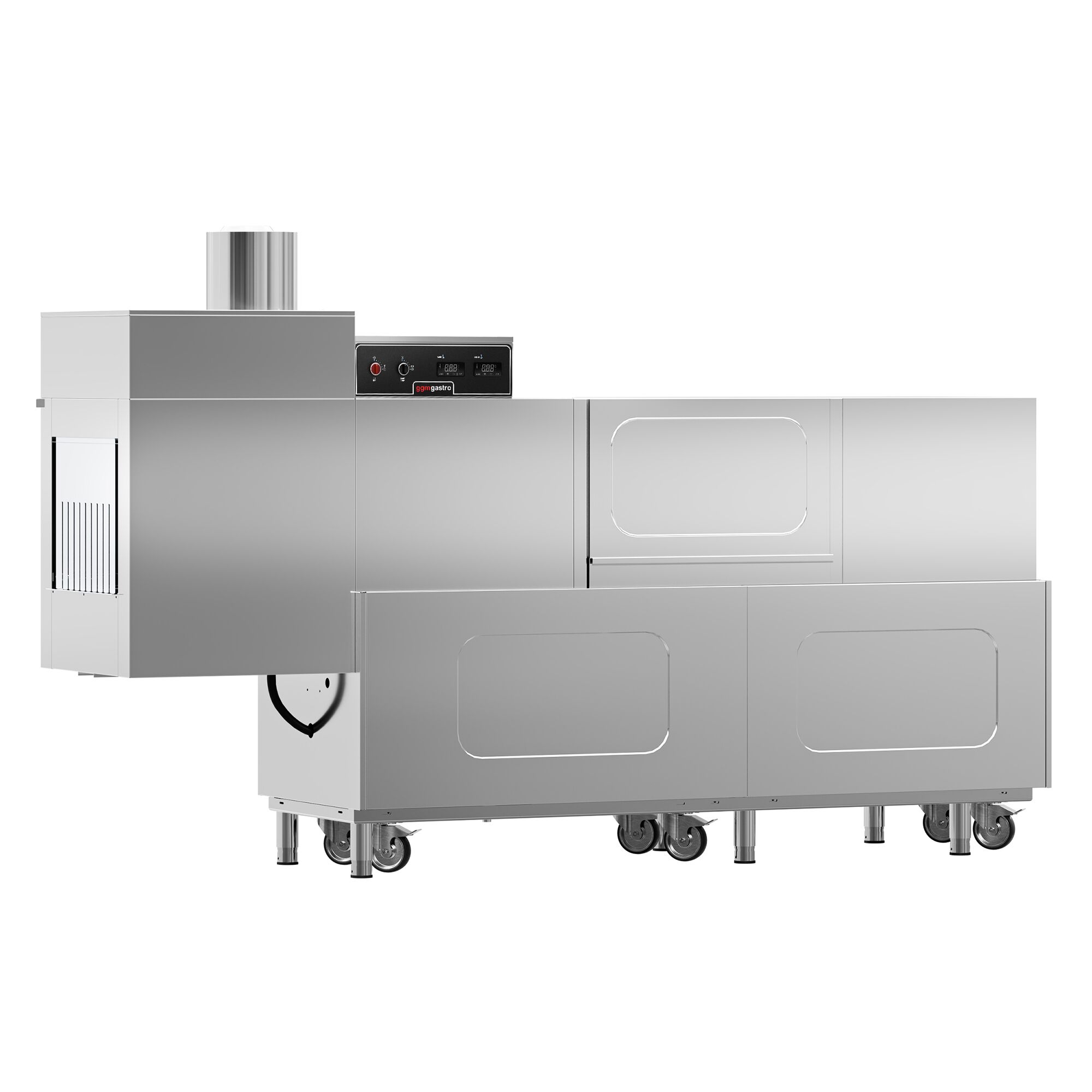Lavastoviglie con trasporto a cestello professionale - Elettronica - 31,00kW - con tunnel di asciugatura