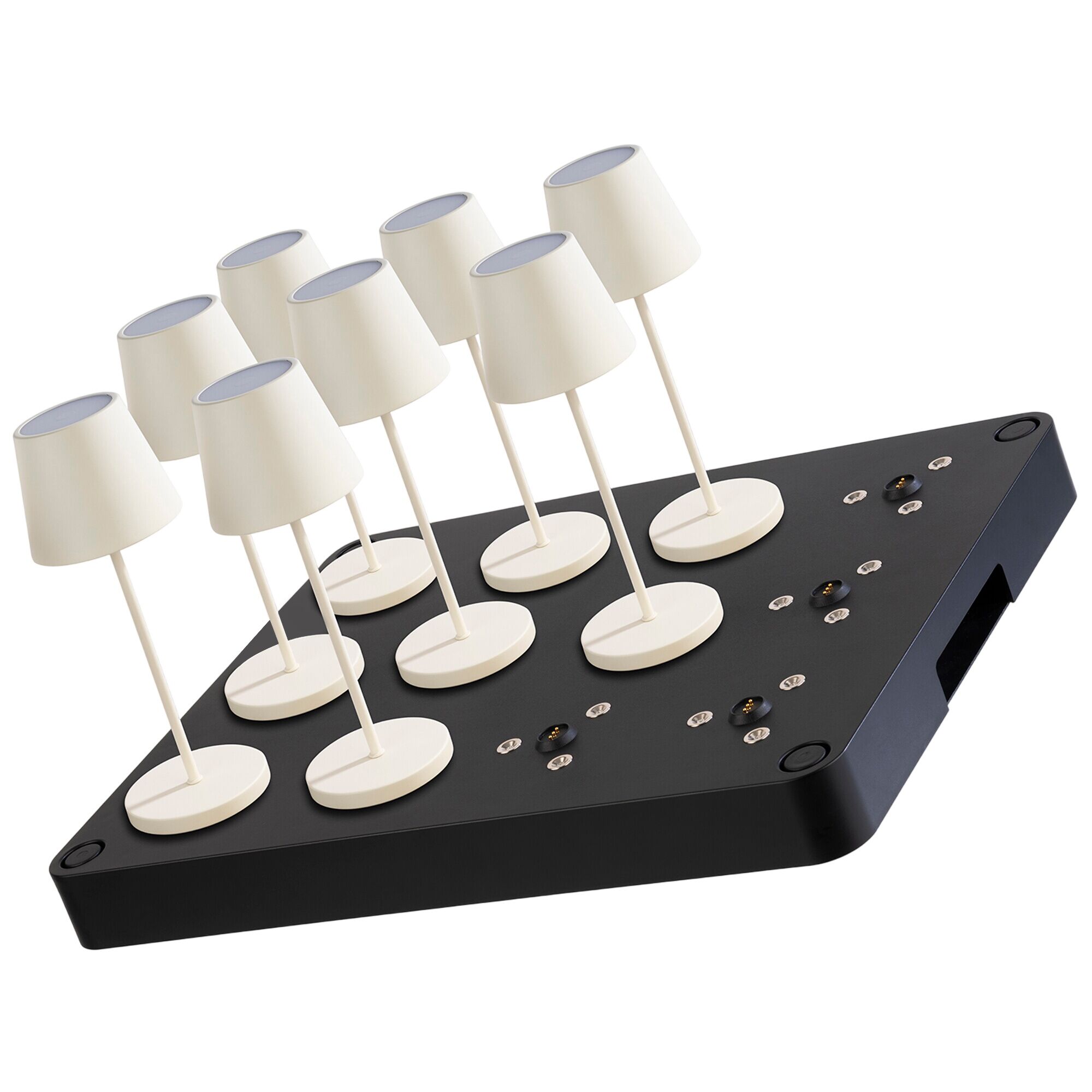 Station de charge 12 ports - ABS plastique - 430x330x45mm - Noir - incl. prise secteur, 2 télécommandes avec piles