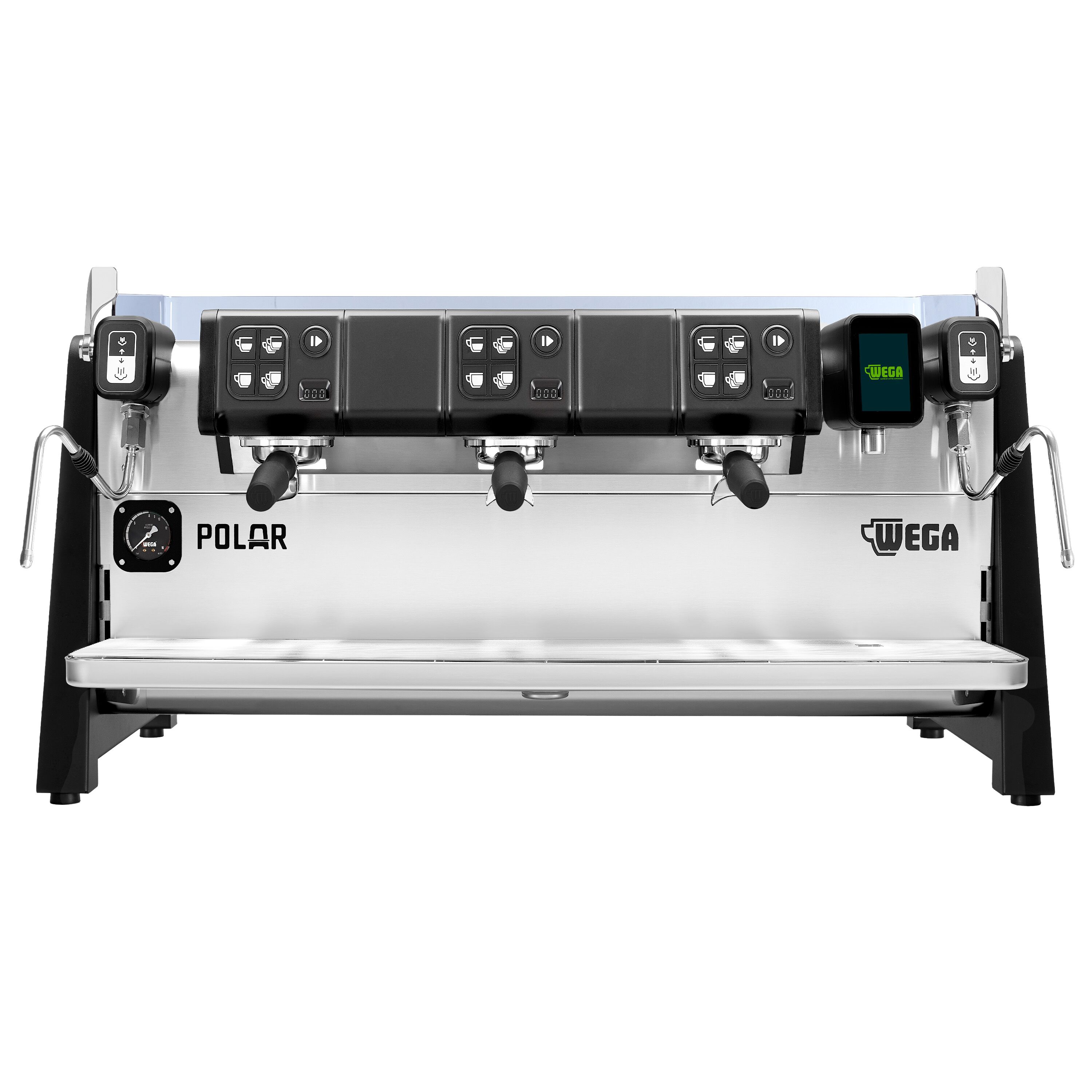 WEGA | Polar - Siebträgermaschine - 3 Gruppig - 6,9 kW - mit Shot Counter - Touch - Edelstahl