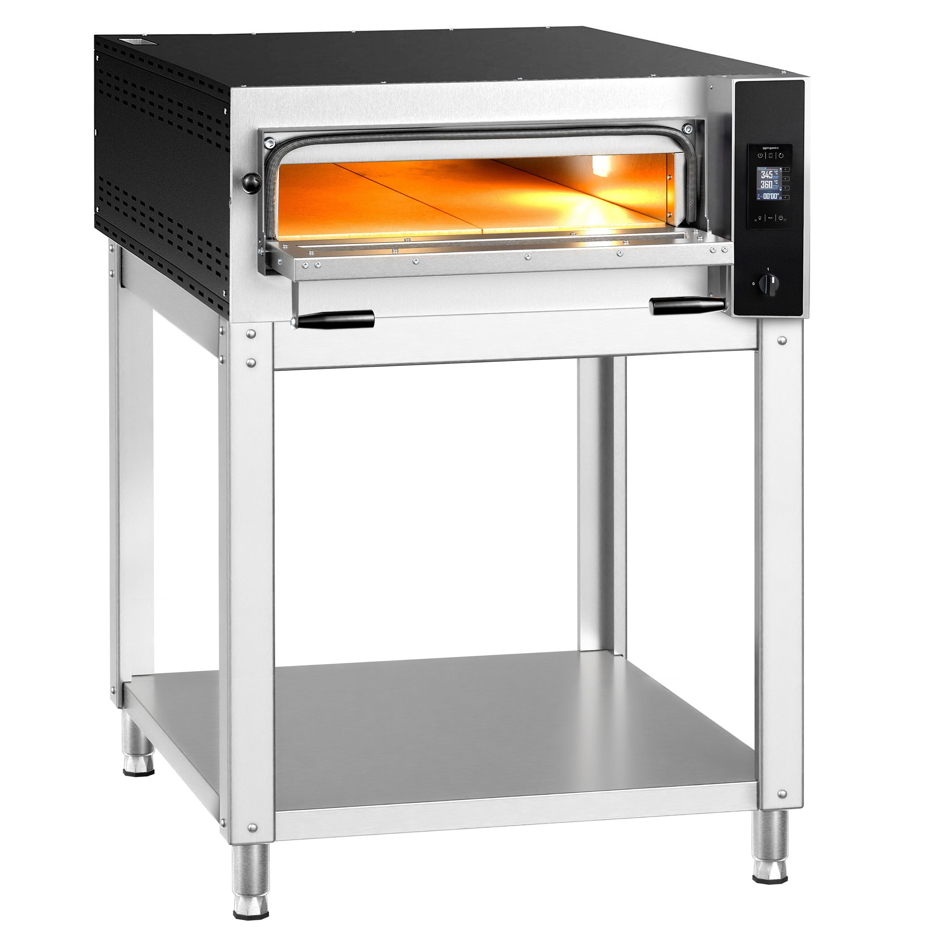 Four à pizza électrique – 6 x 35 cm (profondeur) – Digital – incl. support inférieur