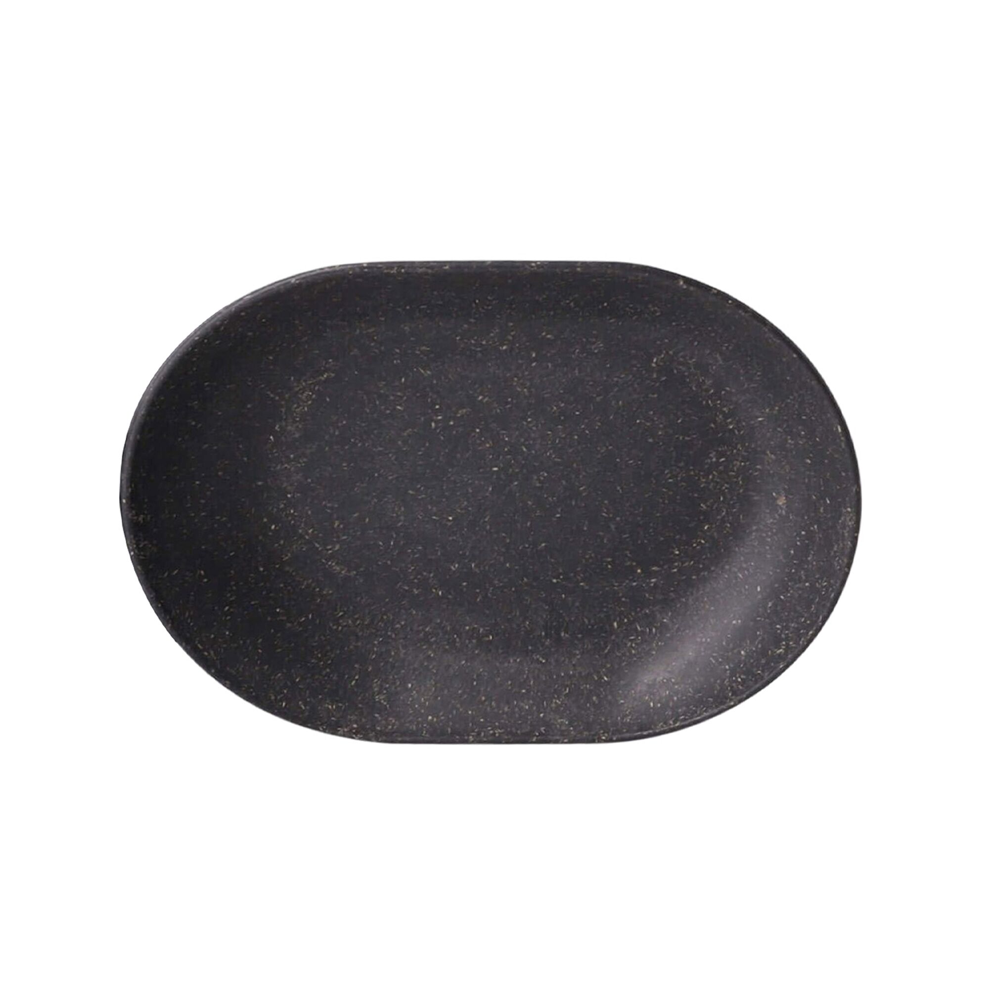 (60 pcs) Barquette réutilisable en PP - 270ml - 185x134mm - ovale - Gris