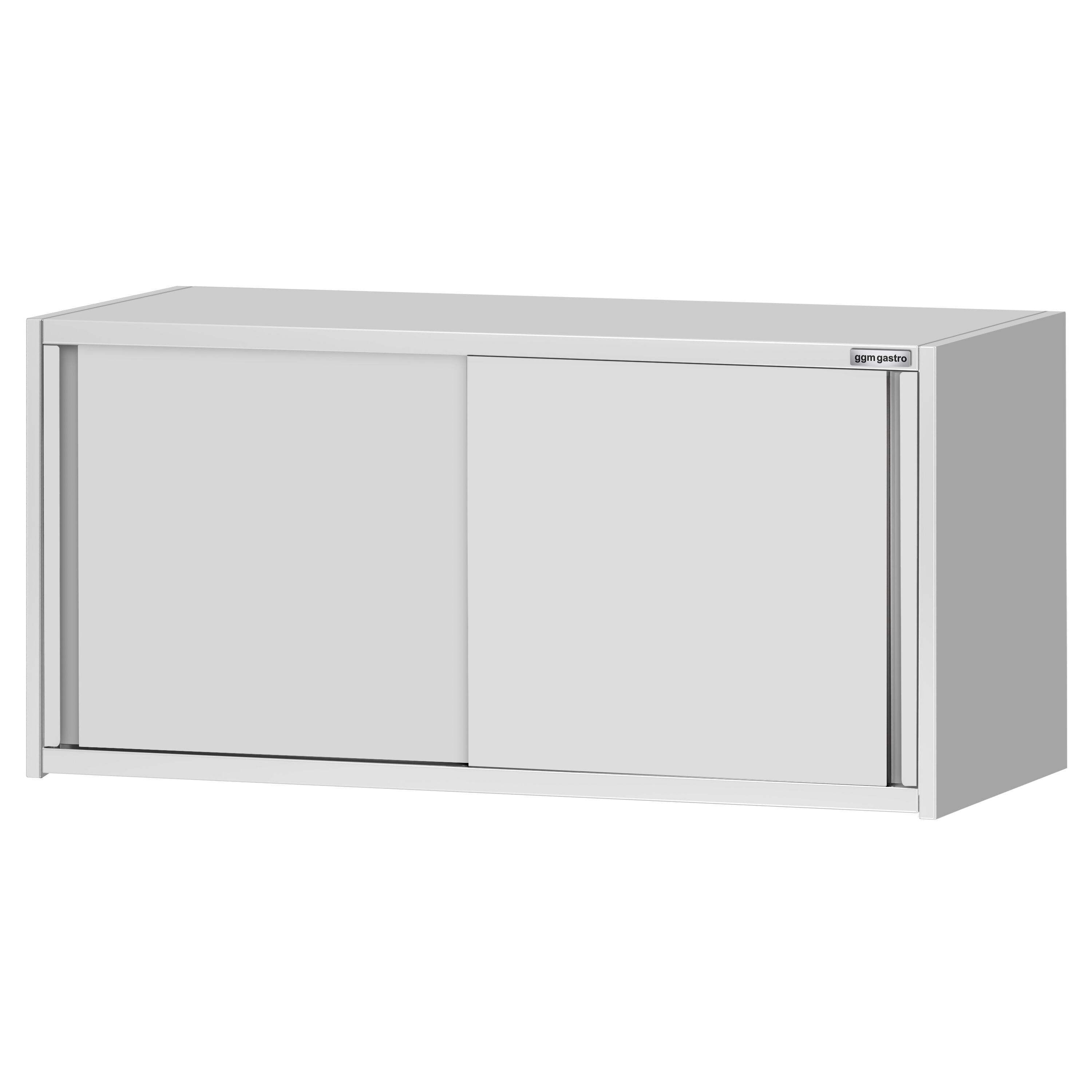 Armoire murale en acier inoxydable ECO - 1400x400mm - avec portes coulissantes - 650mm de haut