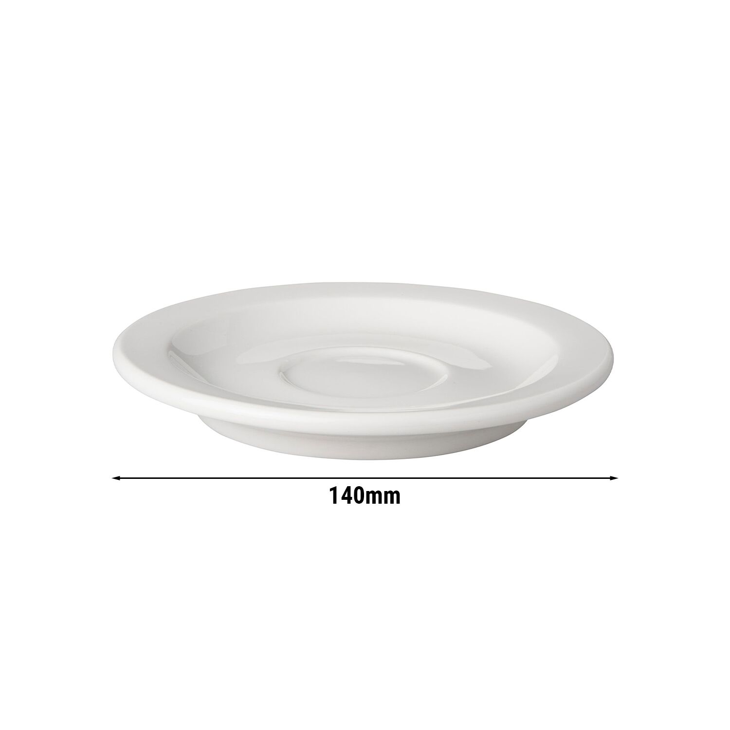 (6 pcs) BUDGETLINE - Soucoupe à café / thé - Ø140mm - Blanc
