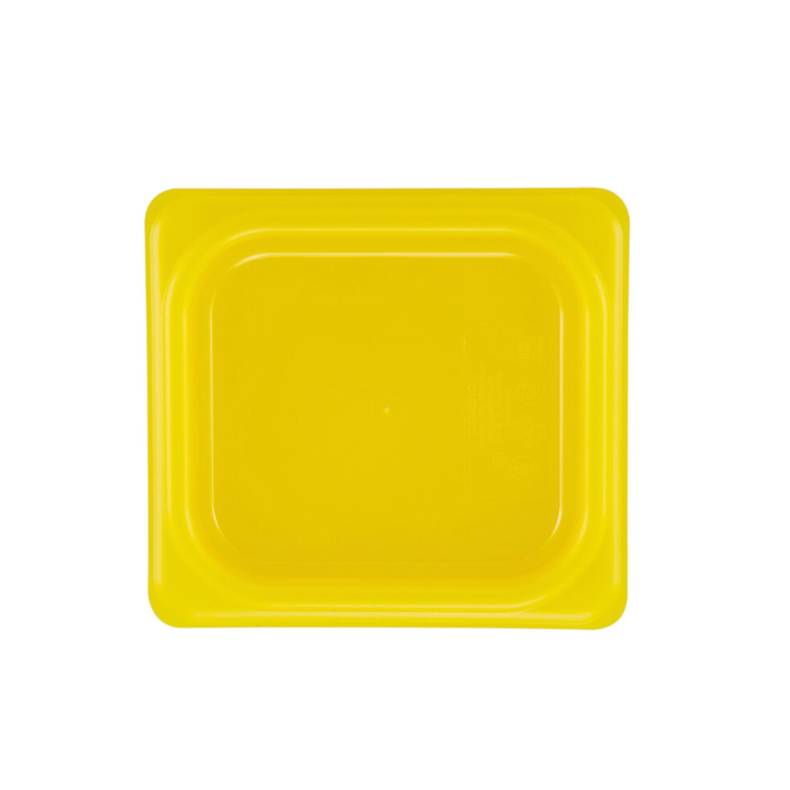 (6 pièces) CAMBRO | SafeTrak - Couvercle en polypropylène GN 1/6 - Jaune