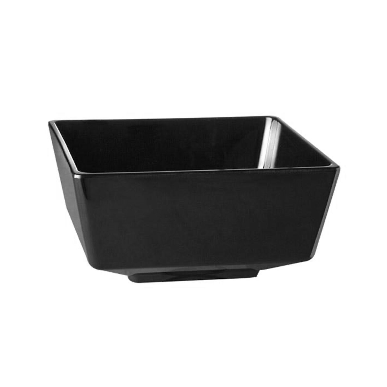 (6 pcs) Coupe - FLOAT - Mélamine - 0,5L - carré - lot de 6 - 125x125mm - Profondeur : 60mm - Noir