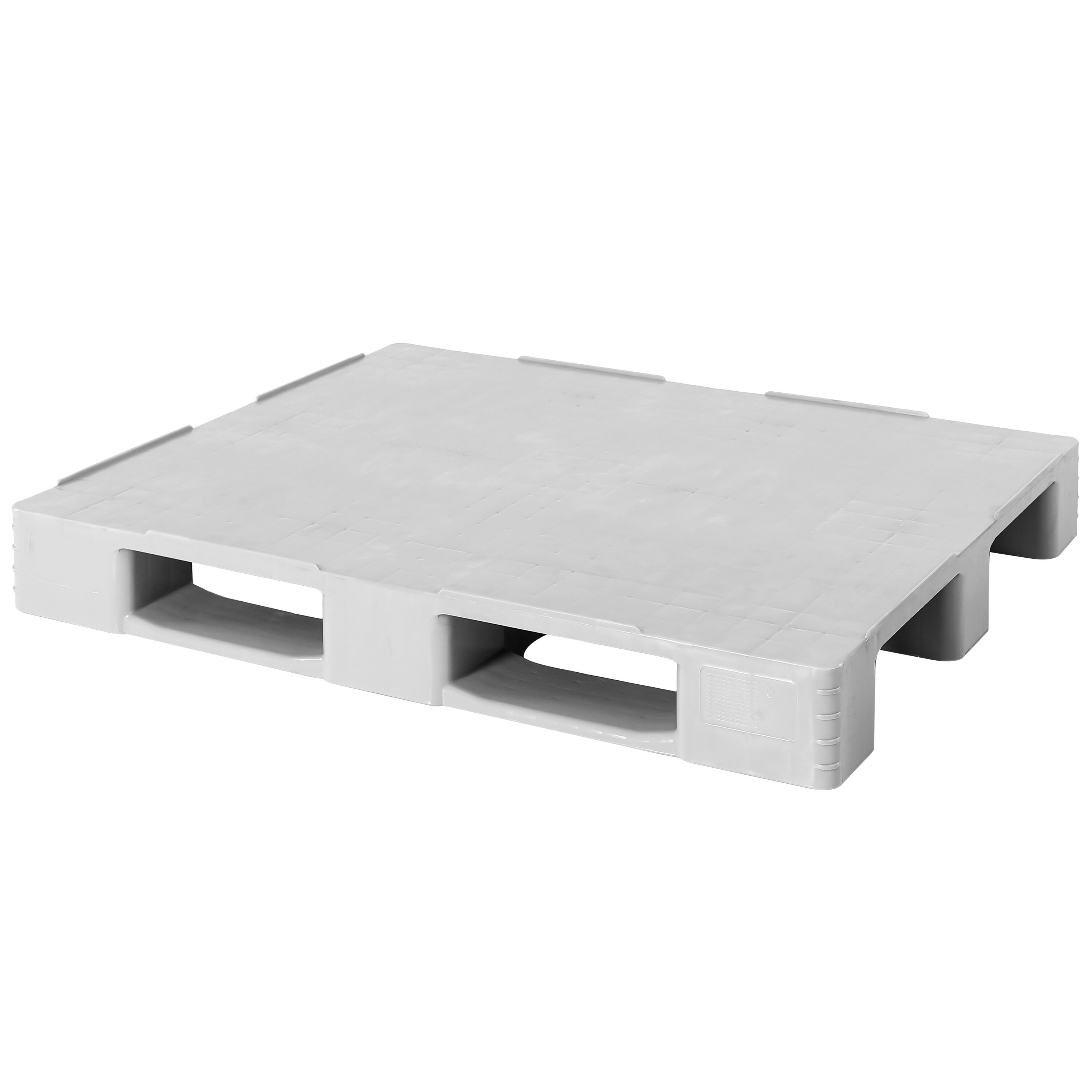 (3 pièces) Palette européenne EPAL en plastique – capacité de charge : 4000 kg – Gris
