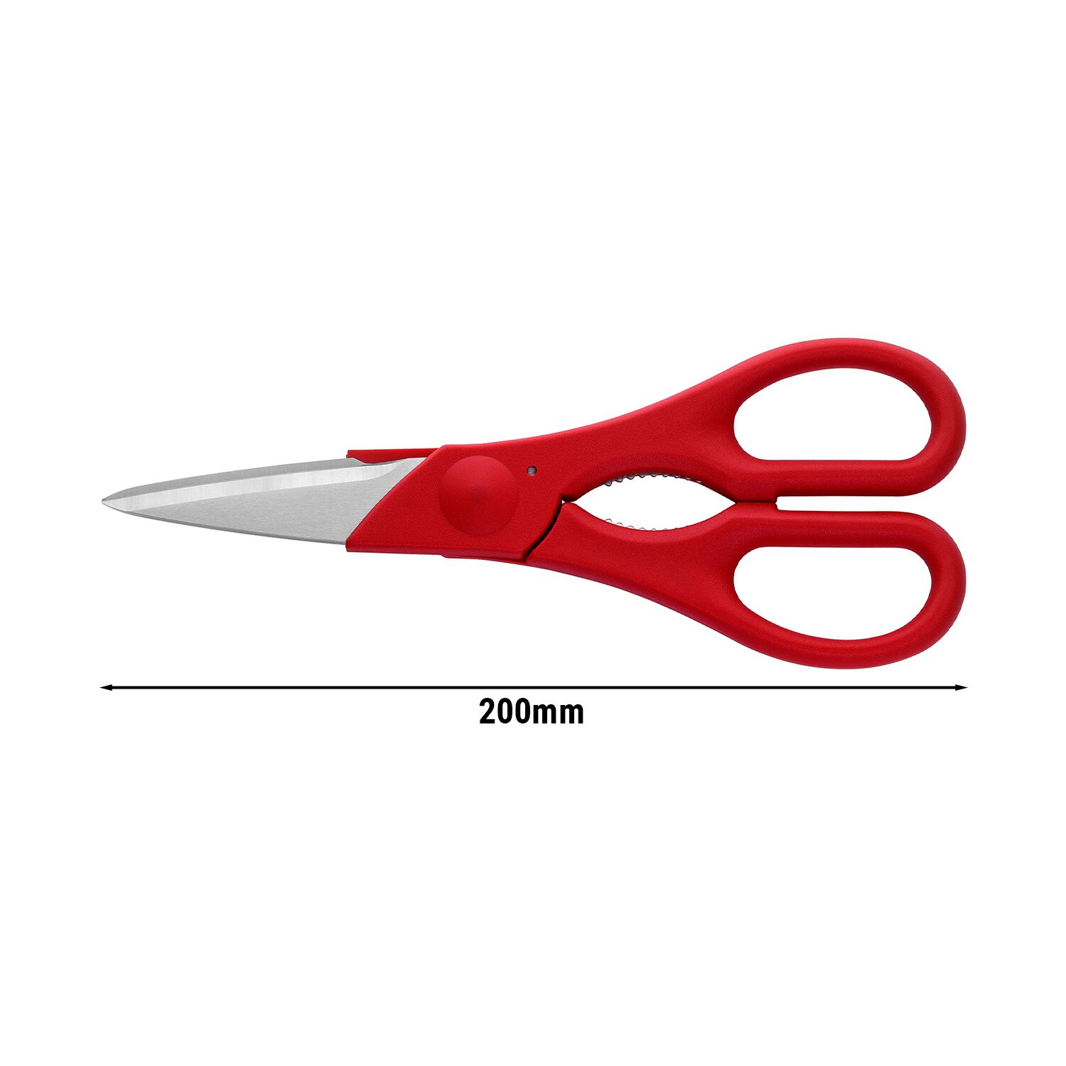ZWILLING | Multipurpose Kitchen Scissors 200 mm – Red - FRIODUR Ice-Hardened Blades