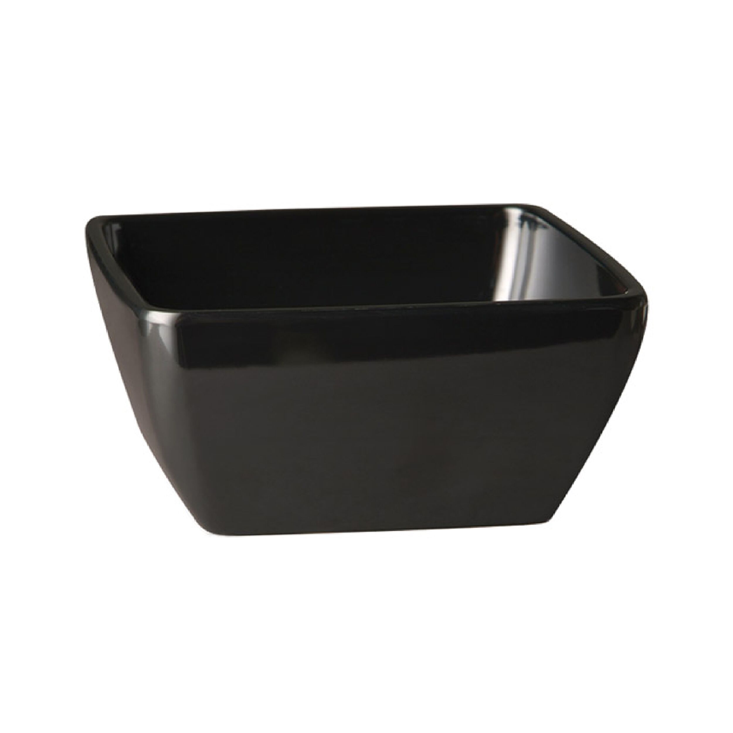 (6 قطع) سلطانية PURE - ميلامين - 3.8 Liter - مربّع - 250x250x120 mm - قابلة للتكديس - آمن لغسالة الصحون - أسود